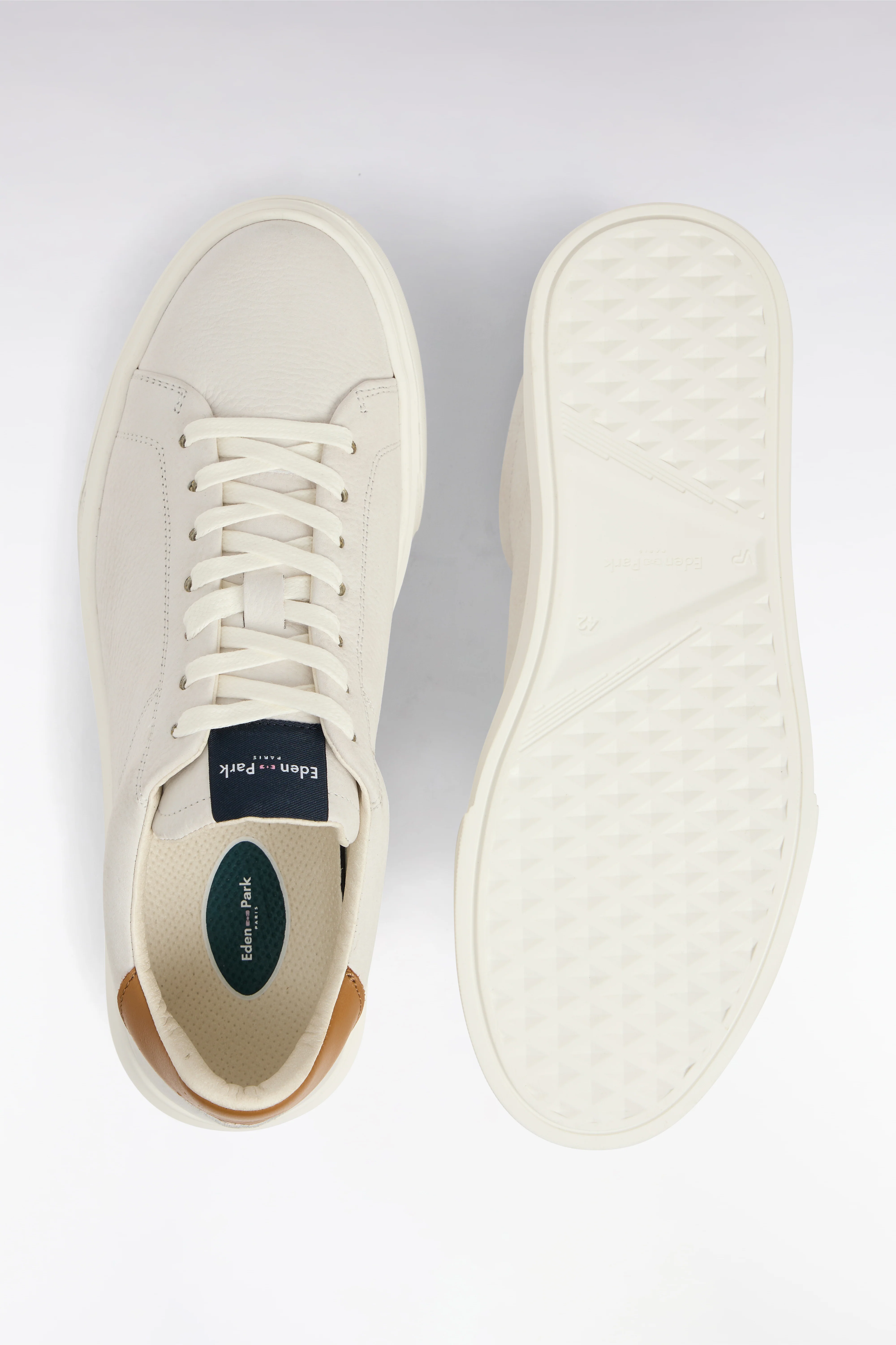 Baskets basses en cuir blanc - Image 3