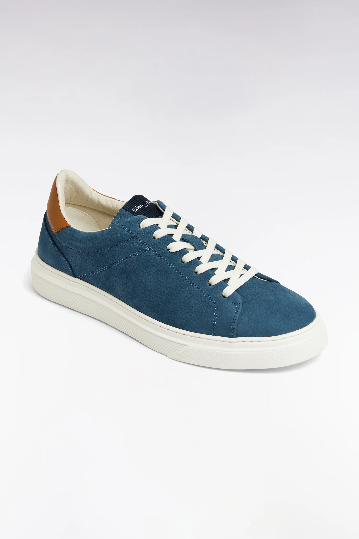Baskets basses en cuir bleu gris - Image 5