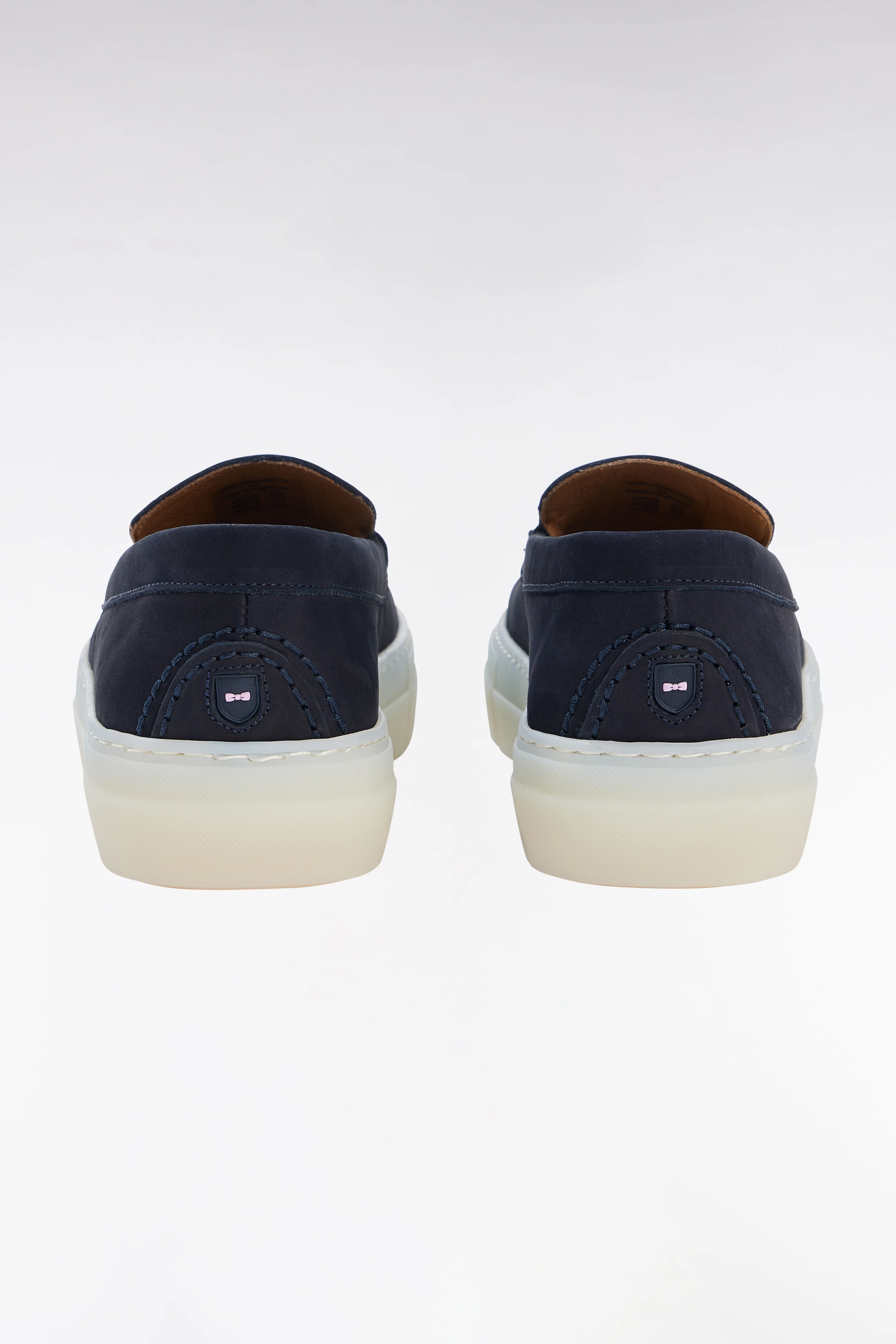 Baskets slip-on en nubuck marine - Image 2