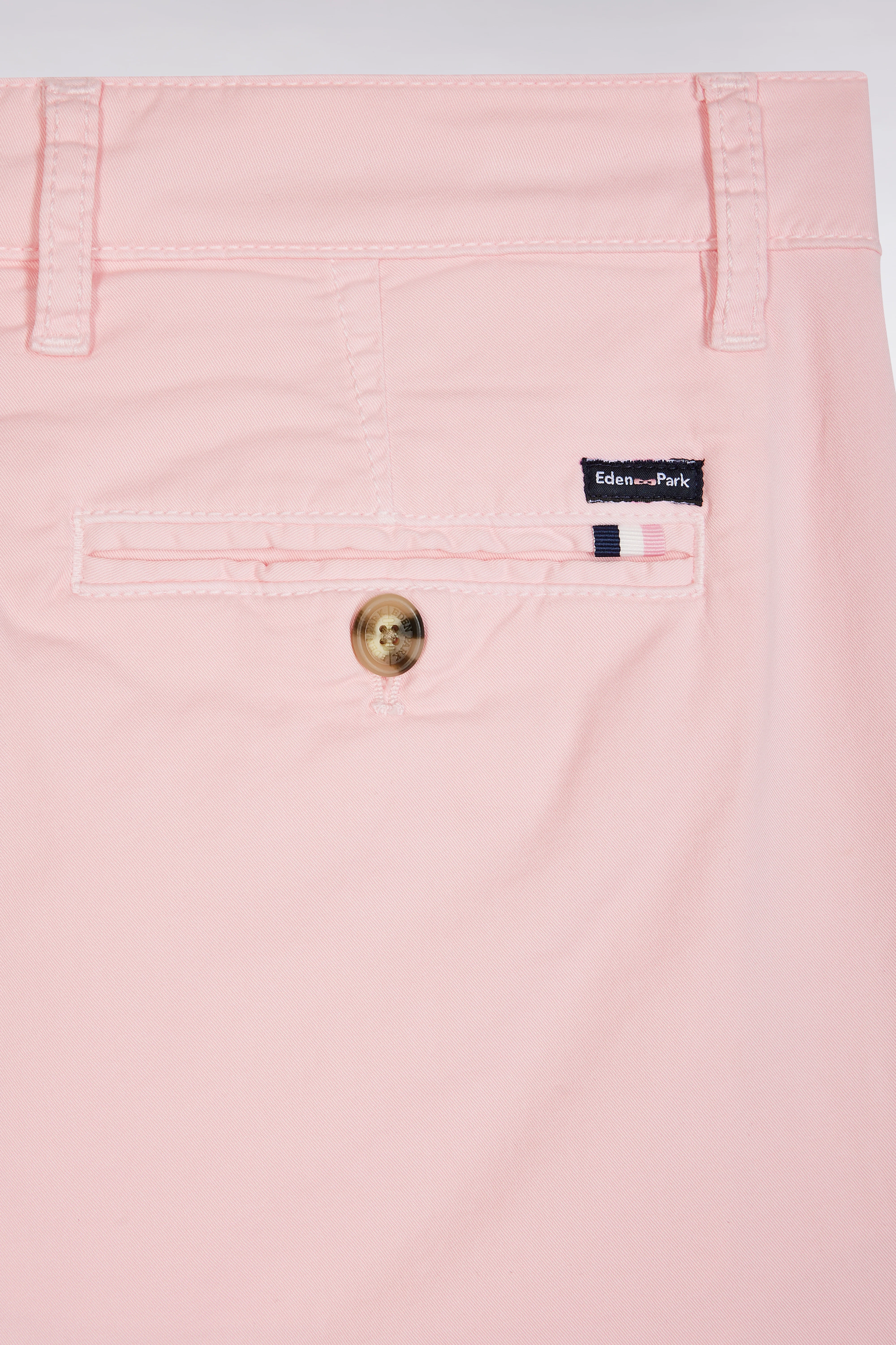 Bermuda à taille élastiquée en lyocell et coton stretch rose - Image 6