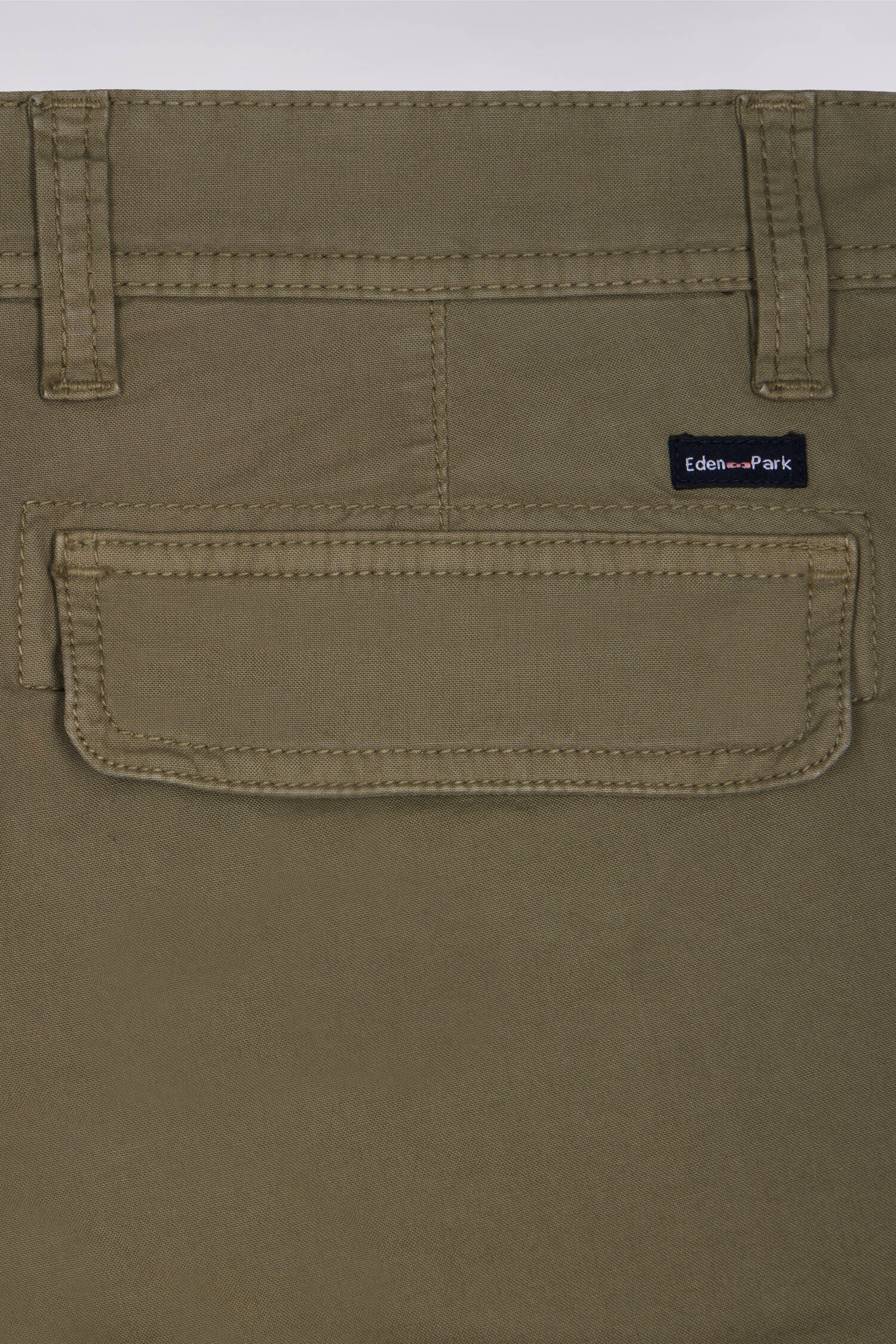 Bermuda cargo en coton kaki - Image 4