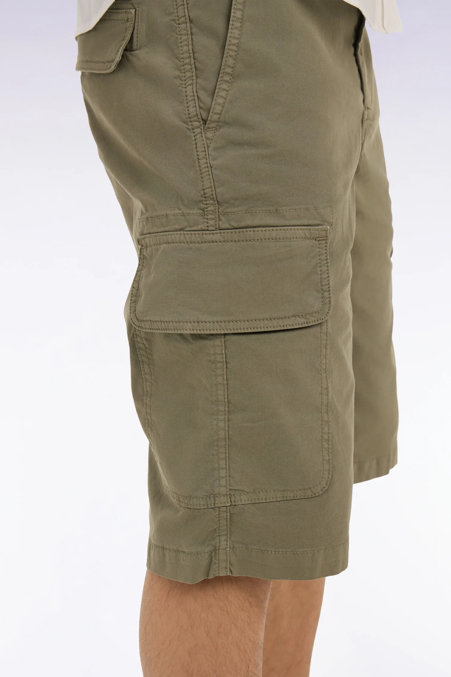 Bermuda cargo en coton kaki - Image 6