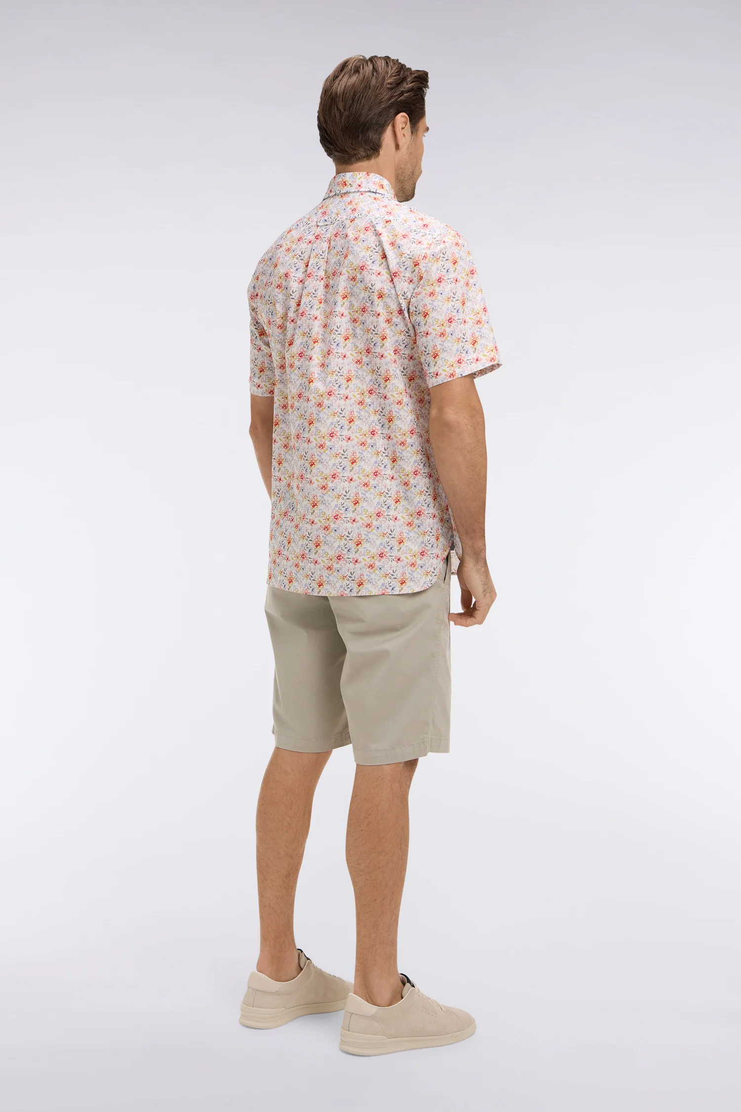 Bermuda chino en gabardine stretch gris clair - Image 5