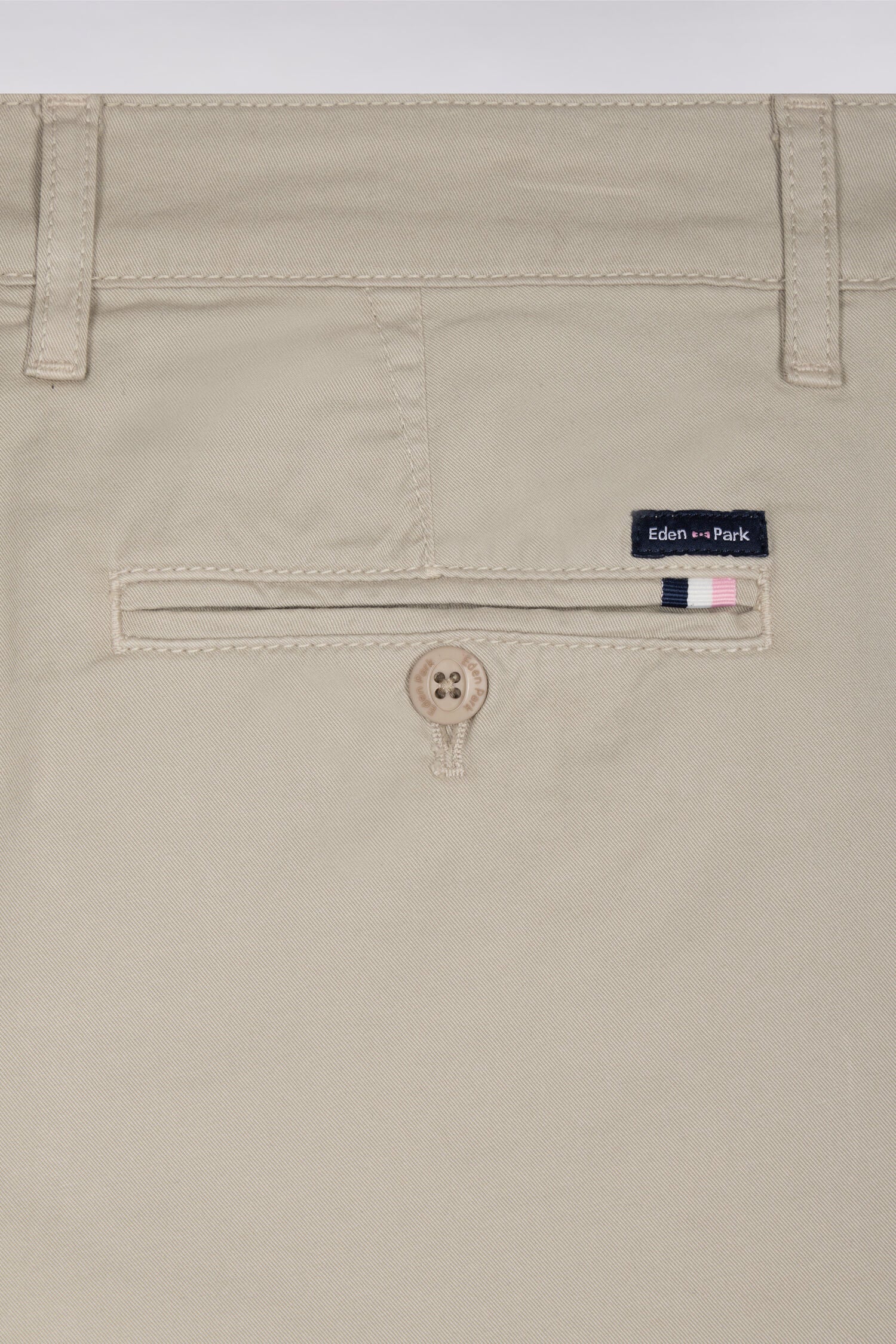 Bermuda chino en gabardine stretch gris clair - Image 6