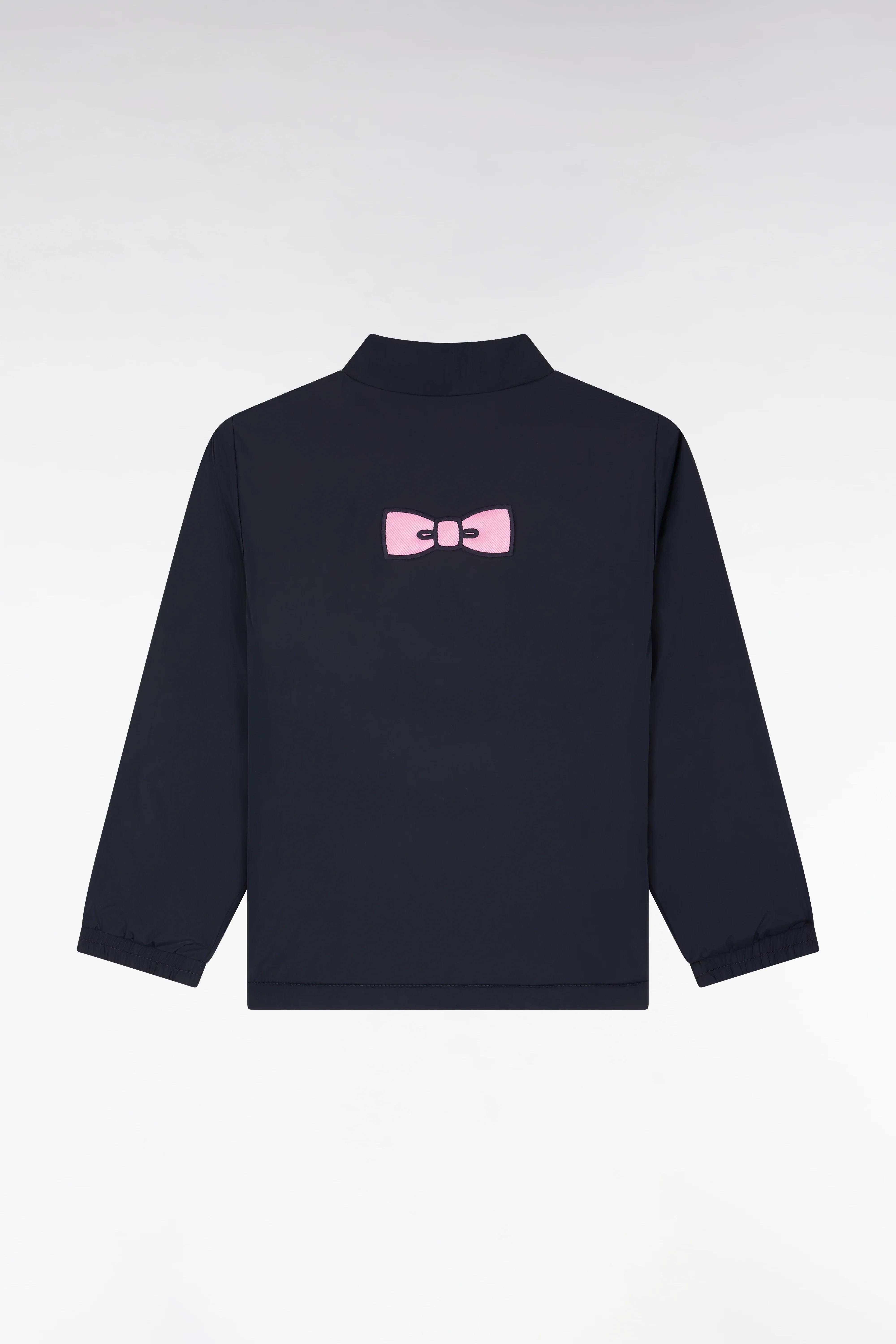 Blouson coupe-vent zippé bleu marine - Image 2