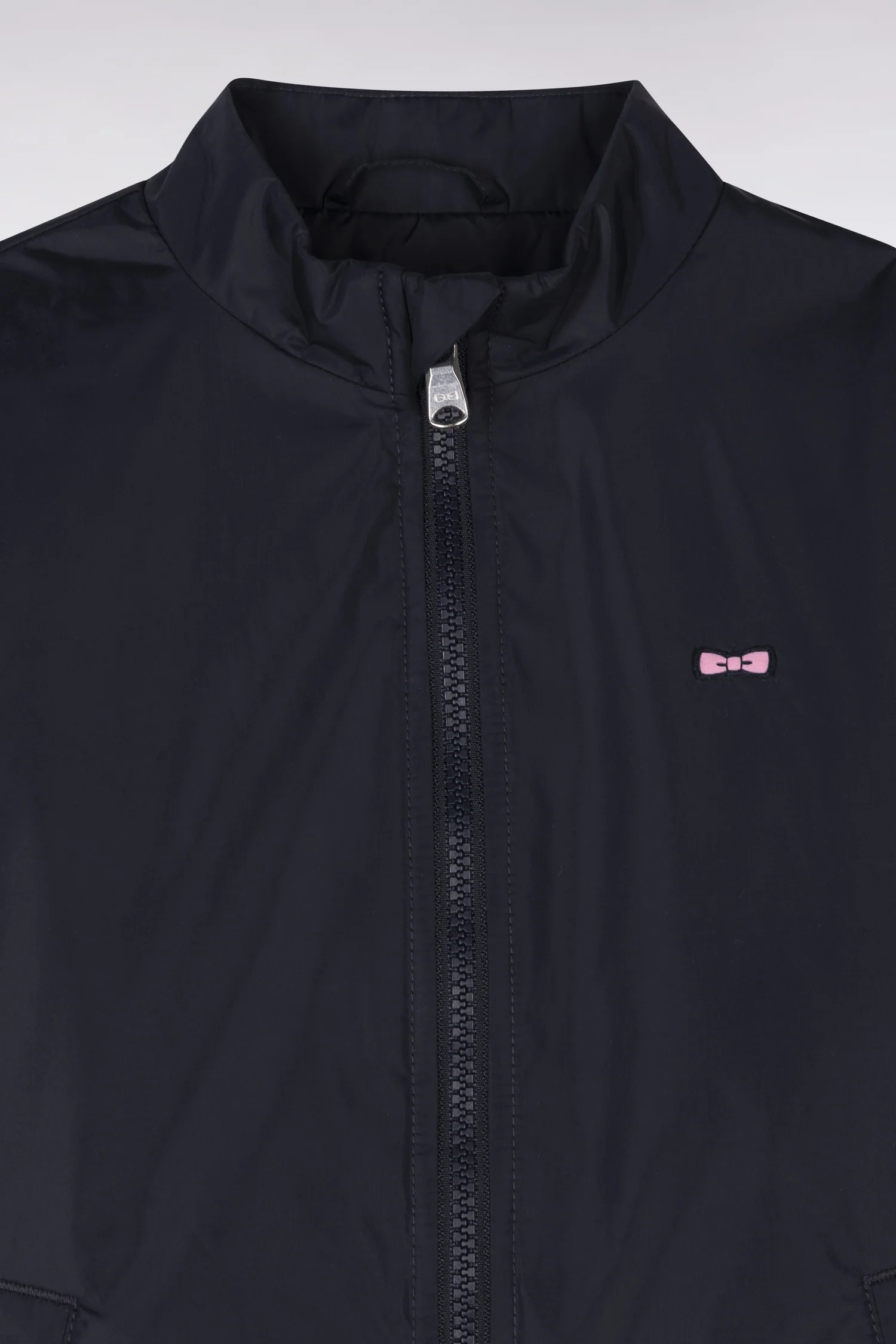 Blouson coupe-vent zippé bleu marine - Image 3