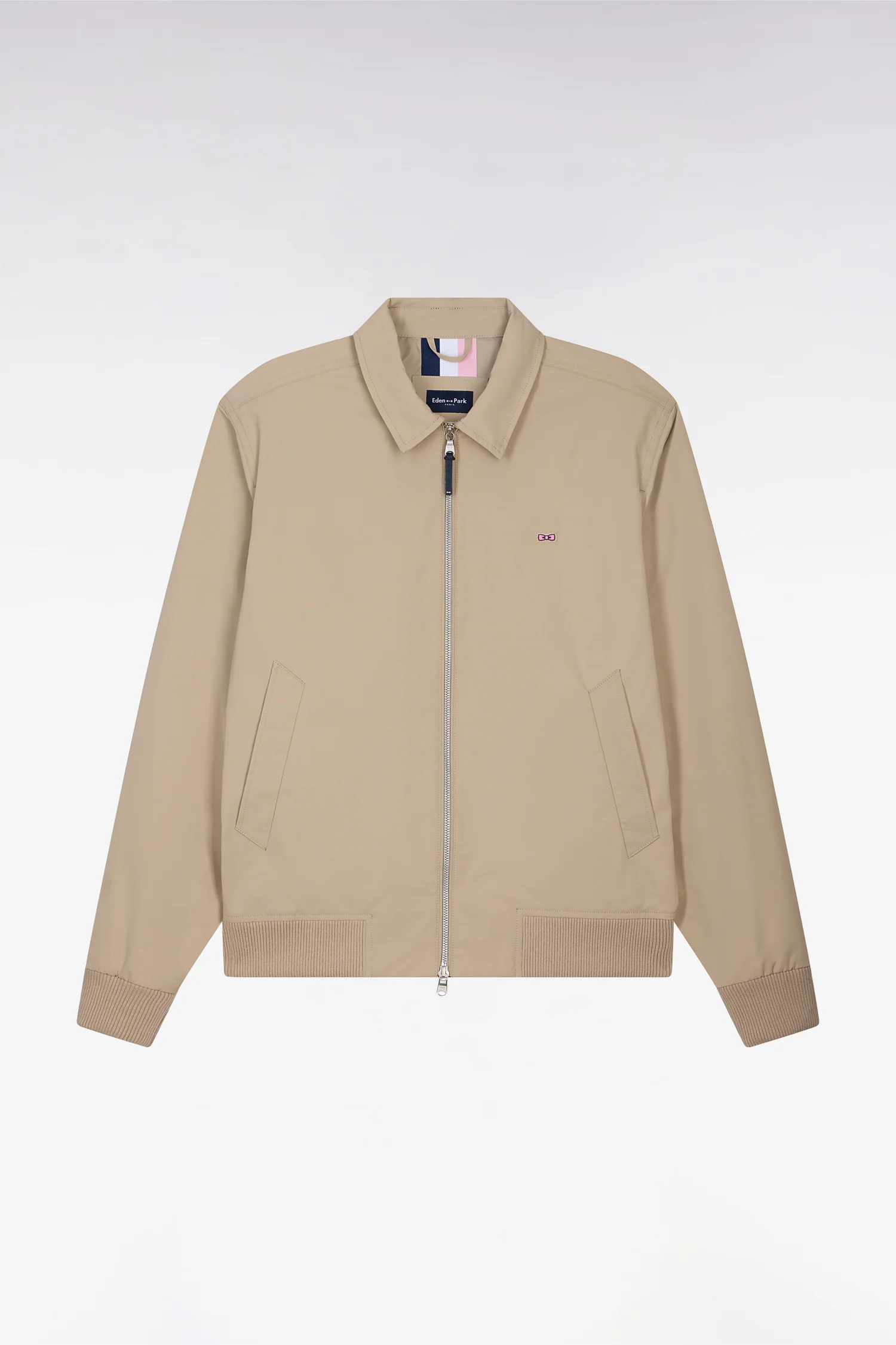 Blouson en nylon beige - Image 2