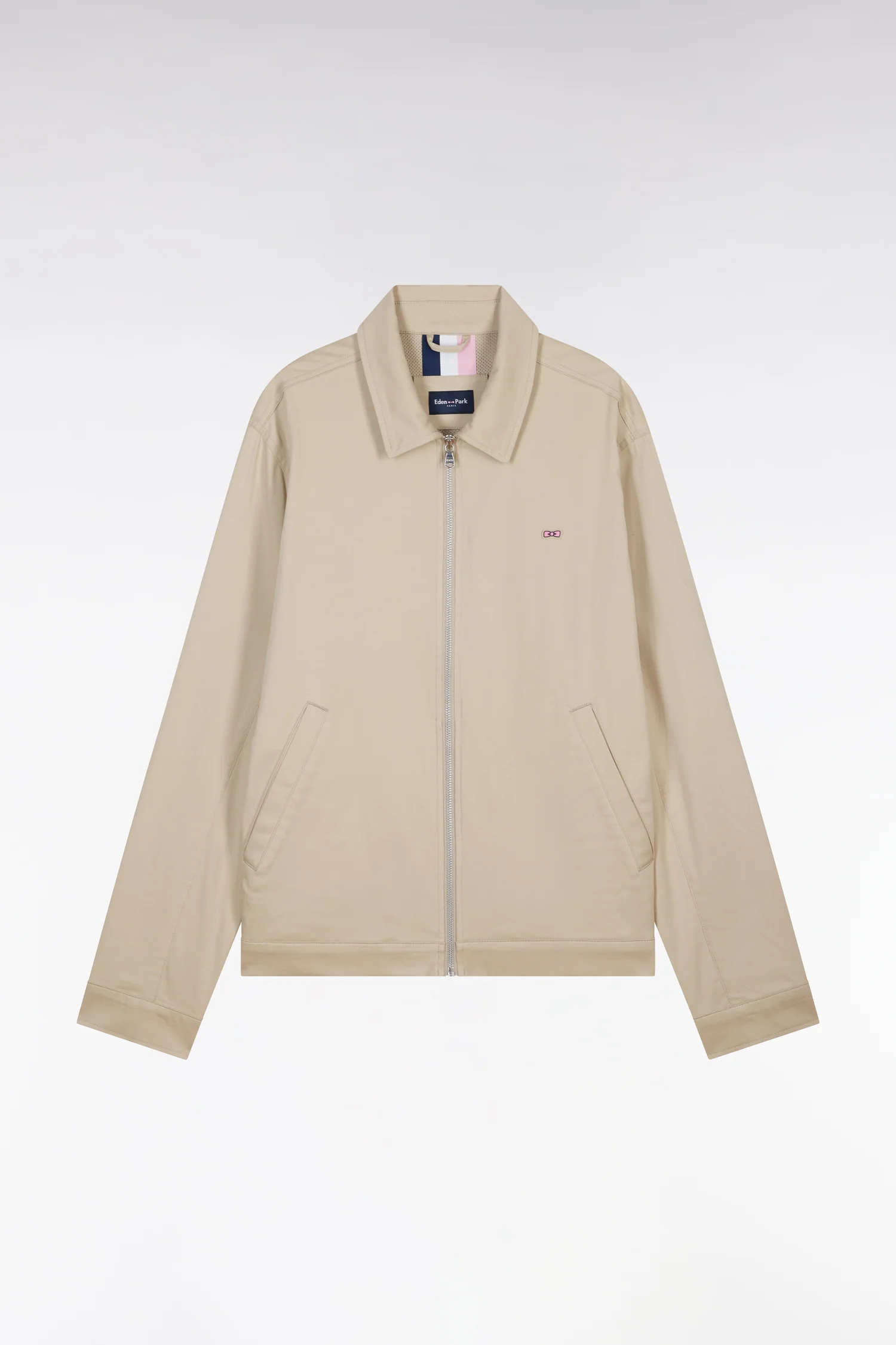 Blouson zippé beige - Image 2
