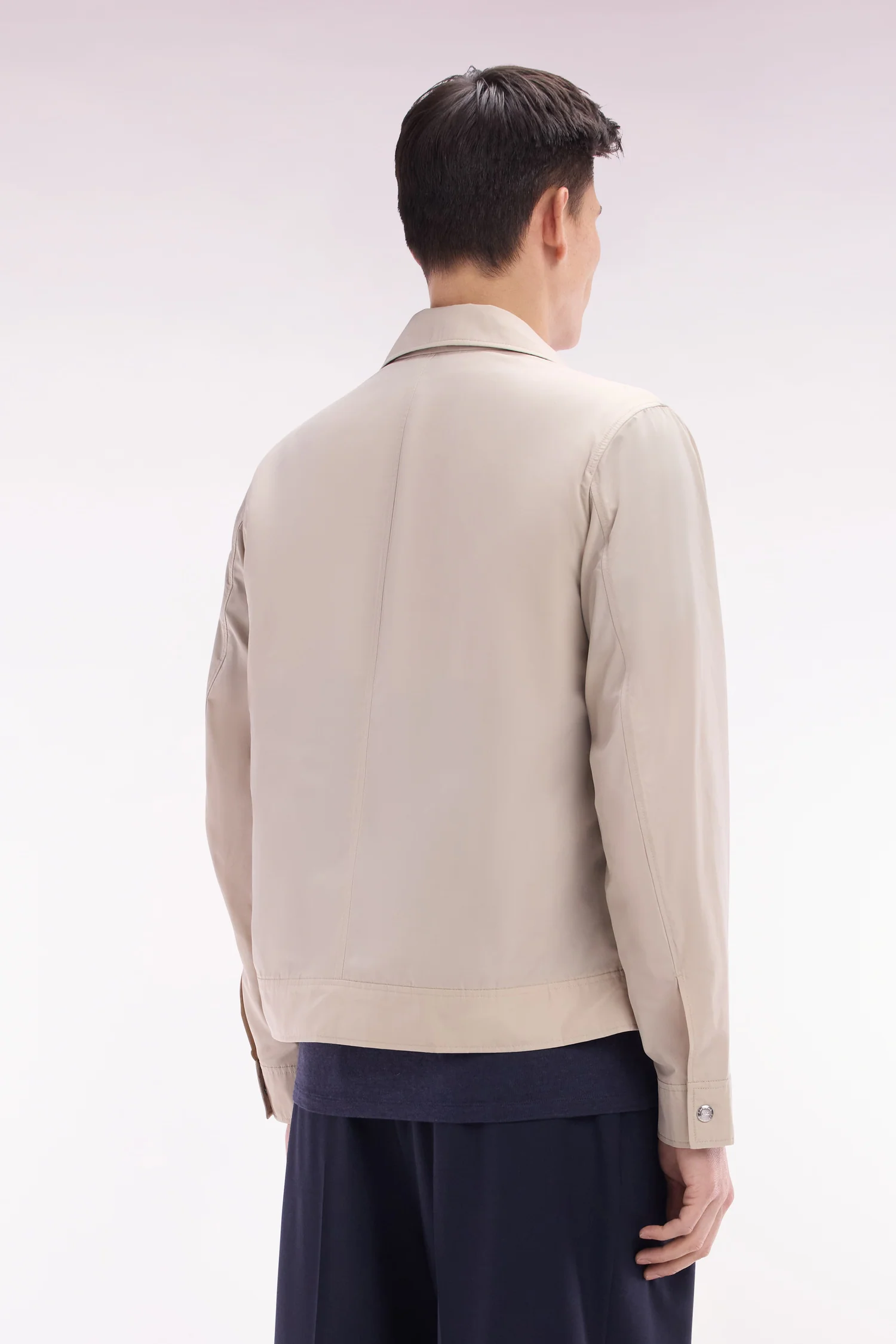 Blouson zippé beige - Image 4