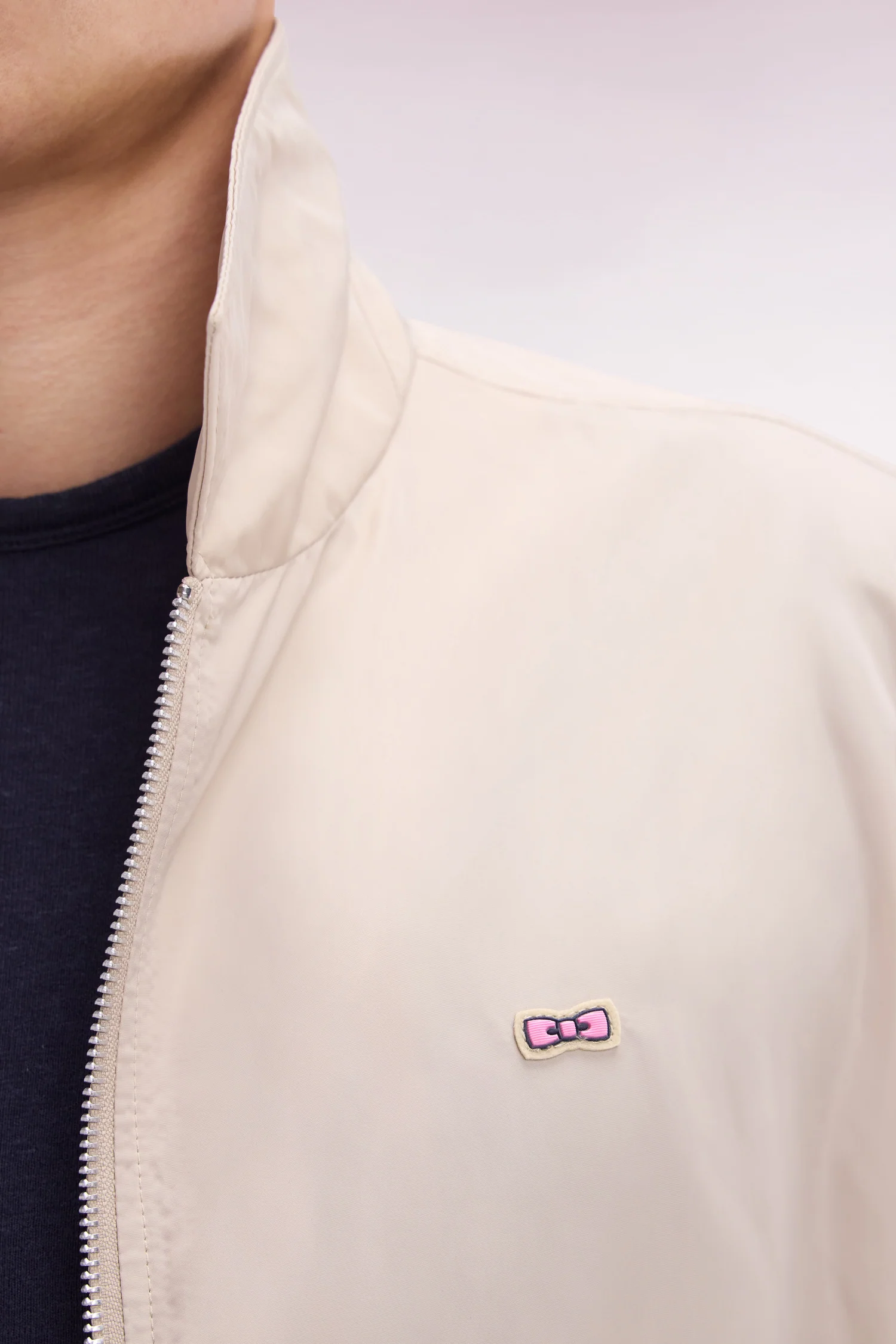 Blouson zippé beige - Image 5