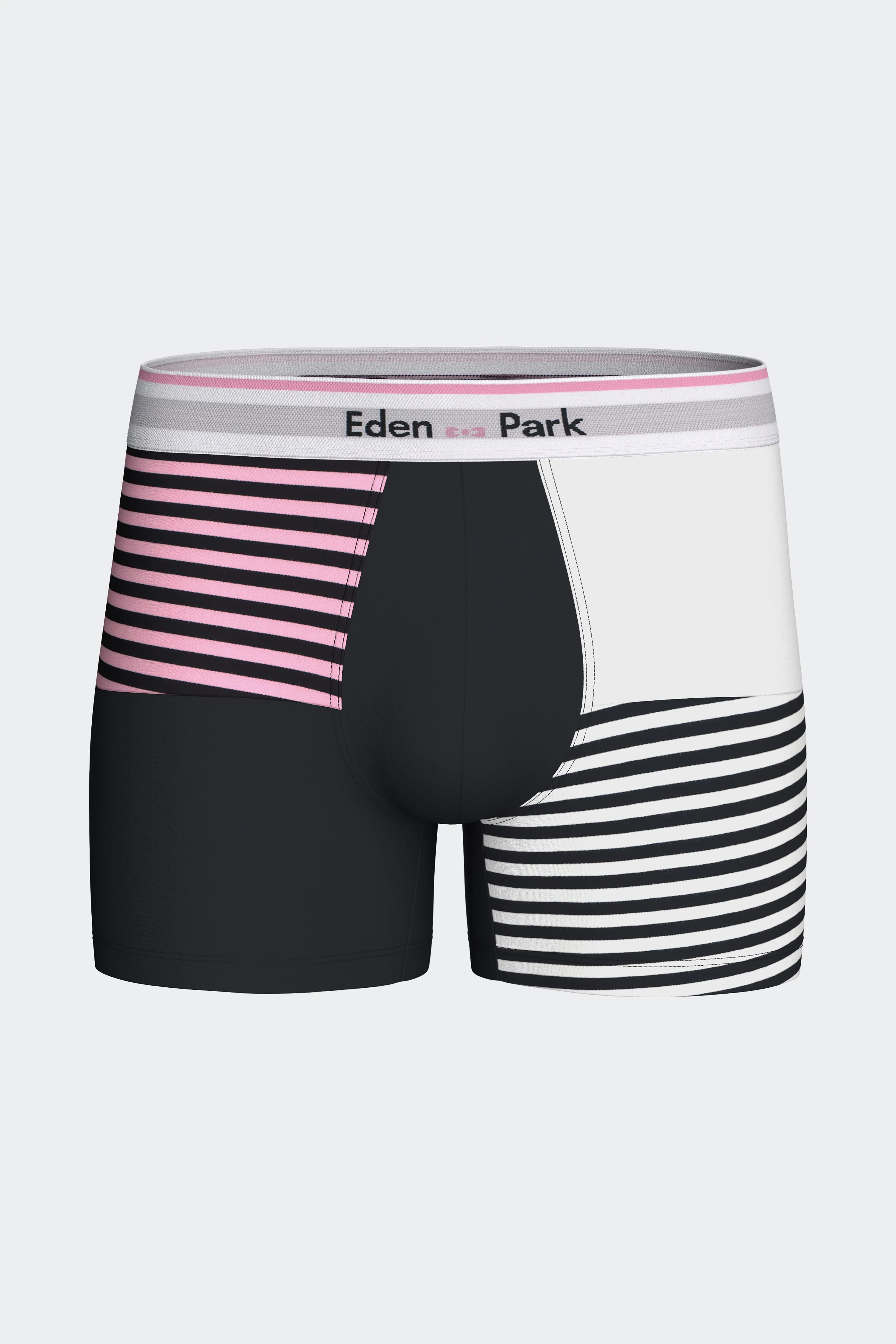 Boxer en jersey de coton stretch colorblock