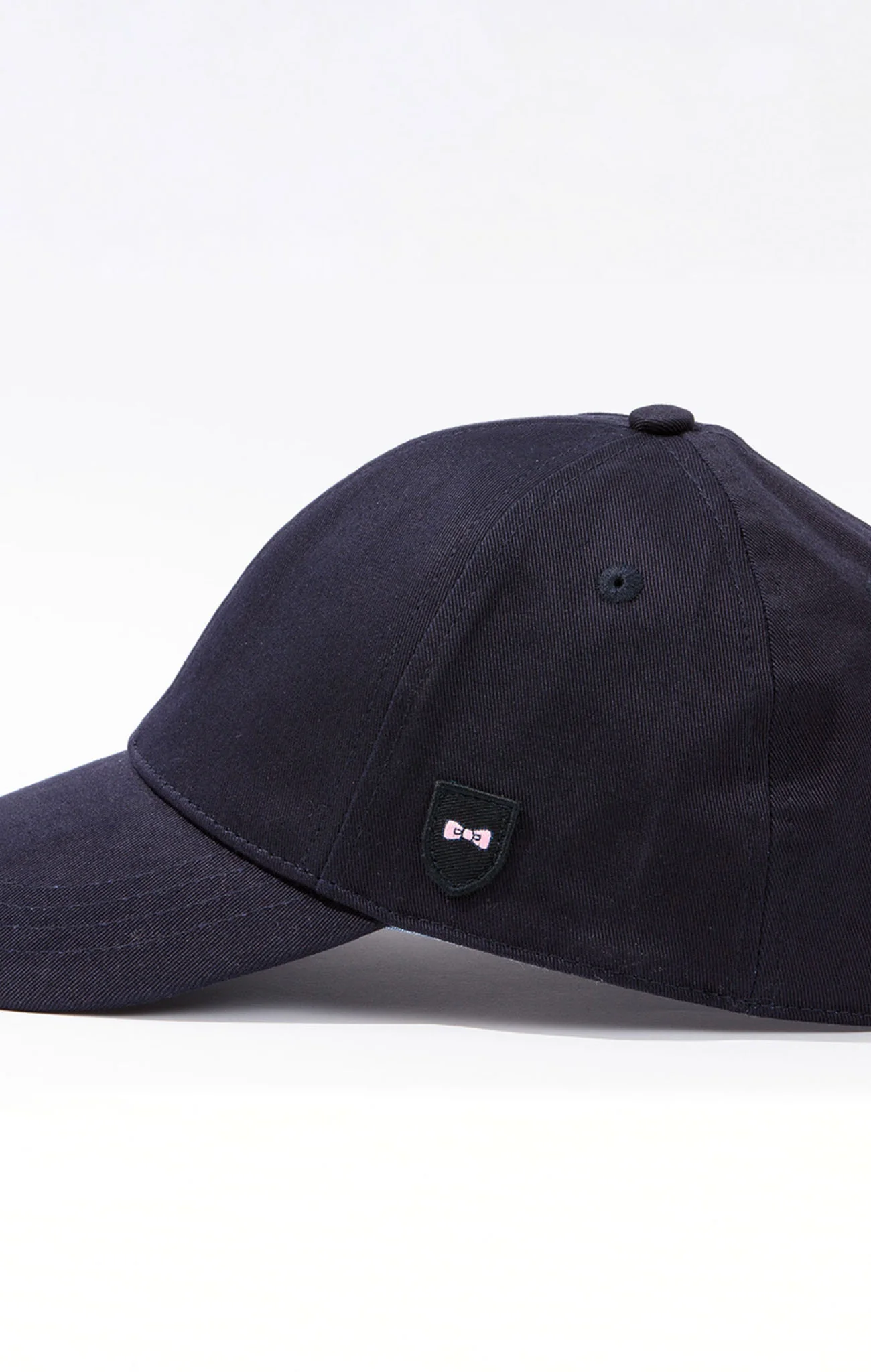 Casquette bleu marine unie en coton - Image 3