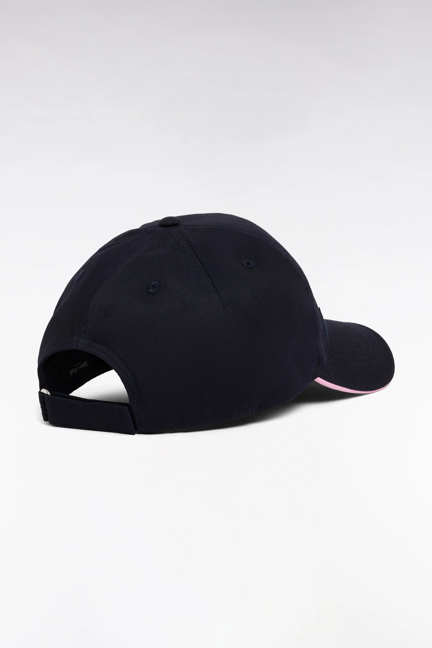 Casquette en twill de coton marine broderie nœud papillon - Image 2