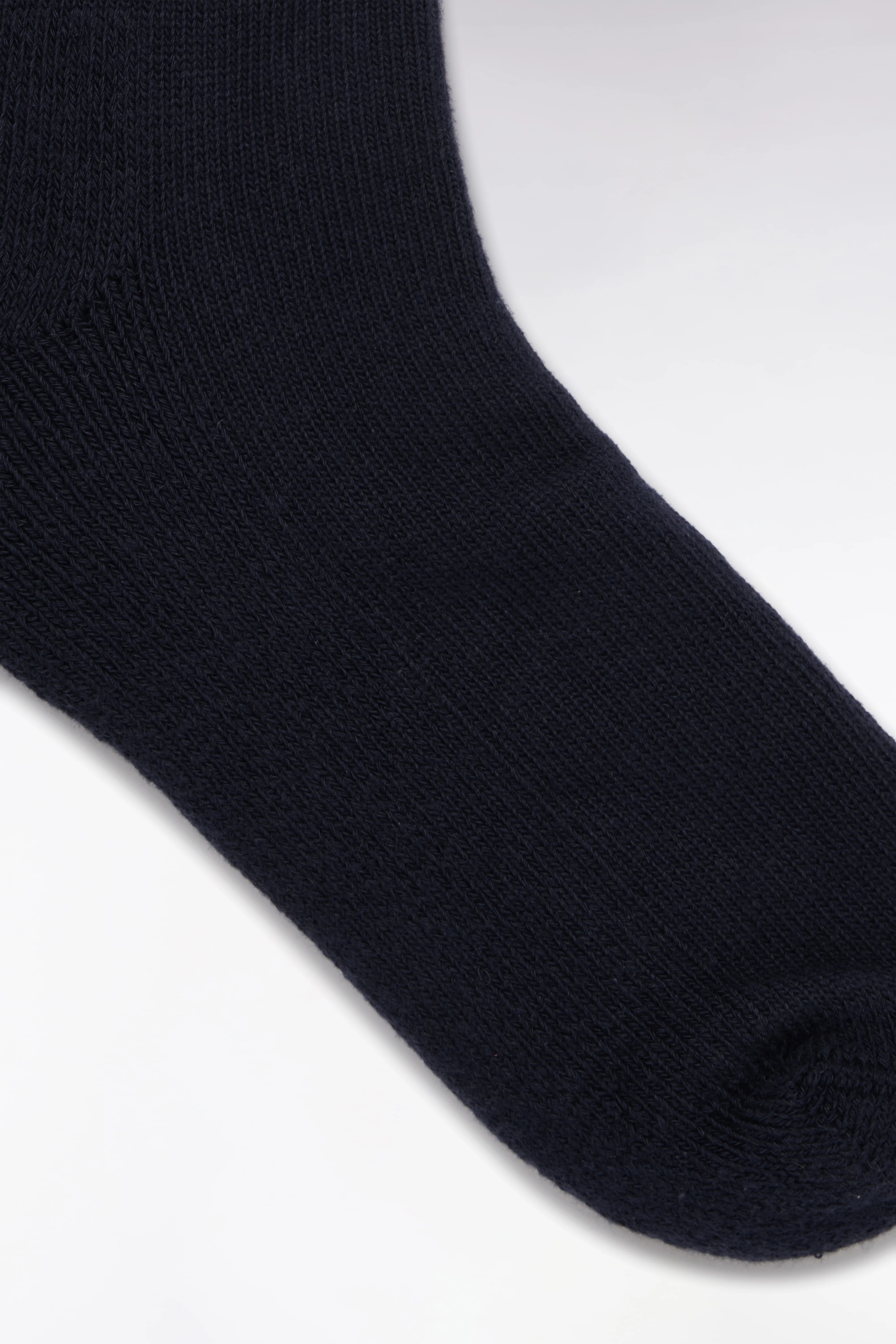 Chaussettes de rugby montantes cerclées roses et marine - Image 3