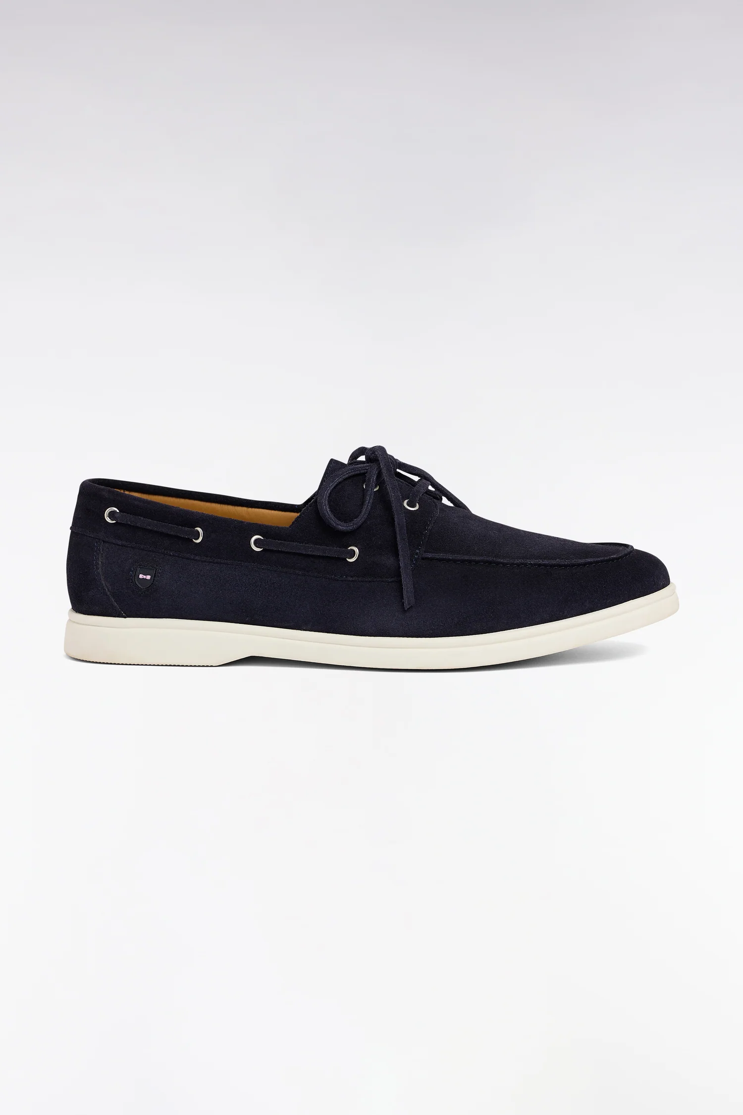 Chaussures bateau en cuir suédé marine