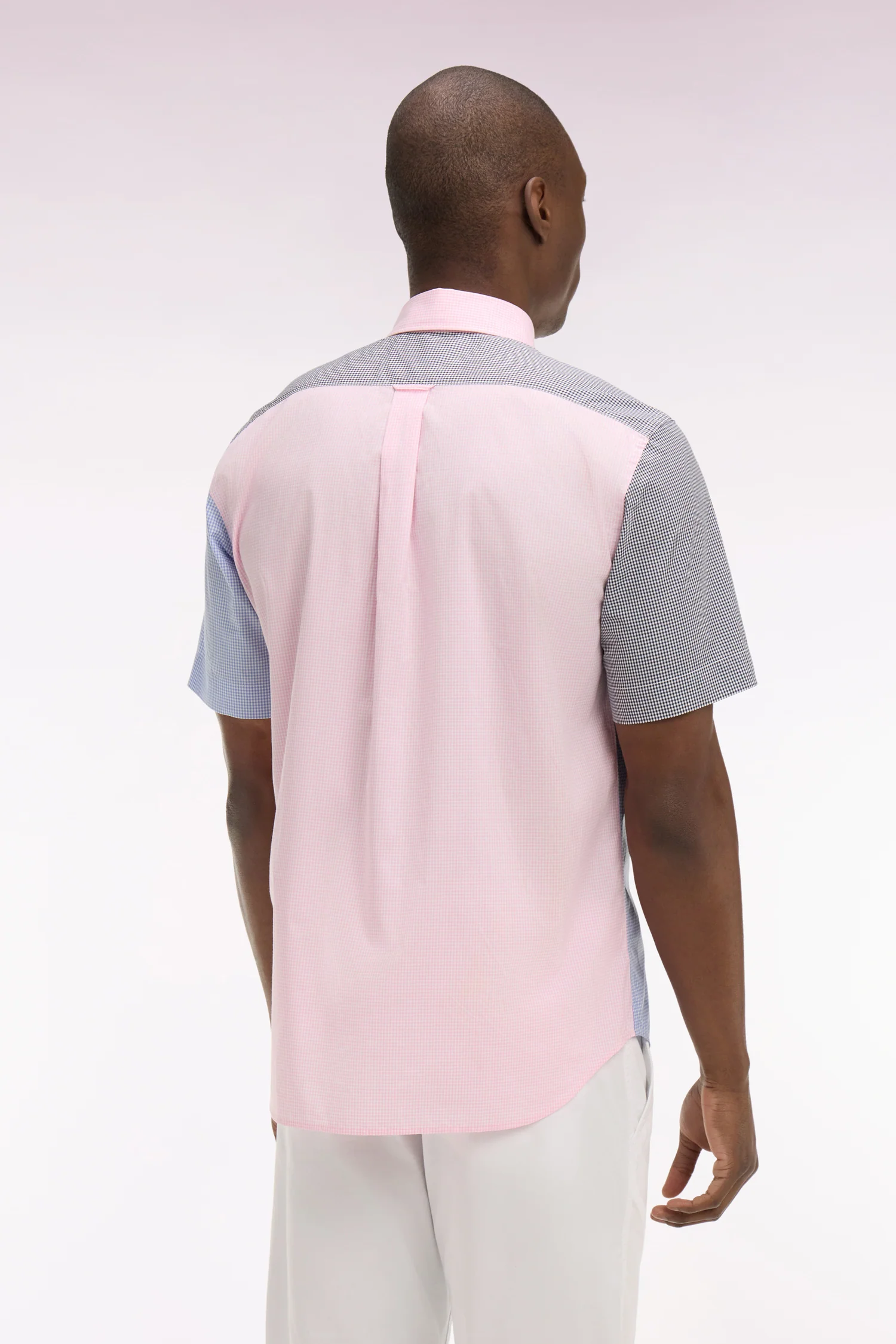 Chemise à manches courtes en popeline de coton Vichy - Image 5