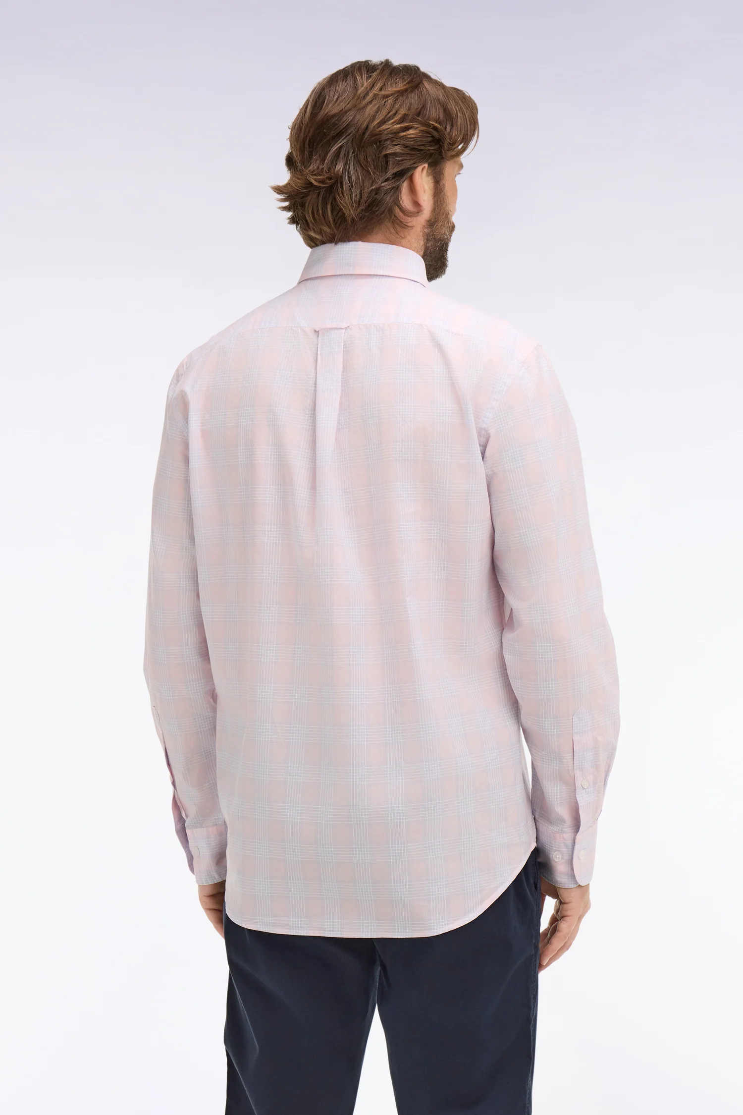 Chemise en coton Ă carreaux roses coupe regular - Image 5