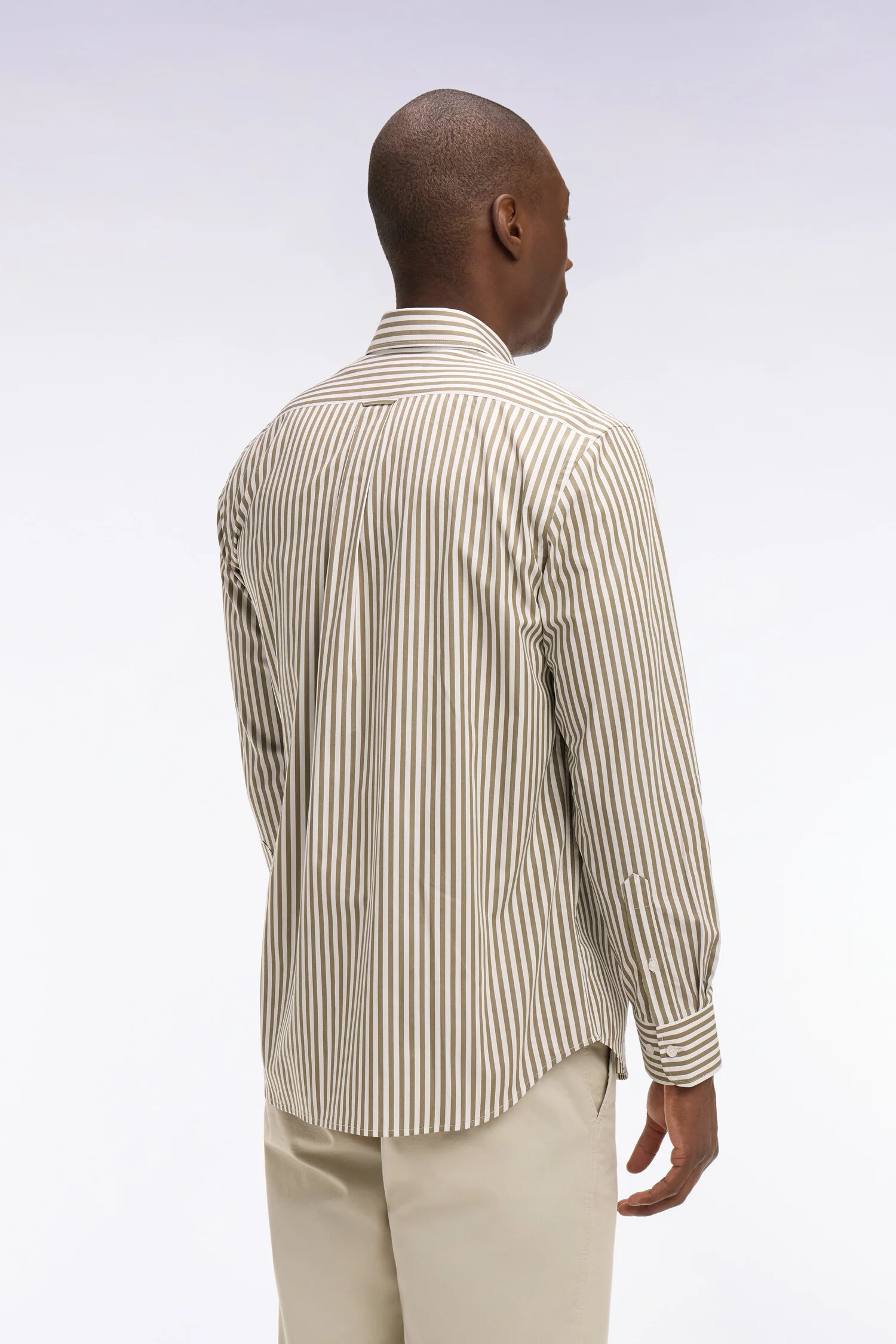 Chemise en coton ciel à rayures bâtons - Image 5