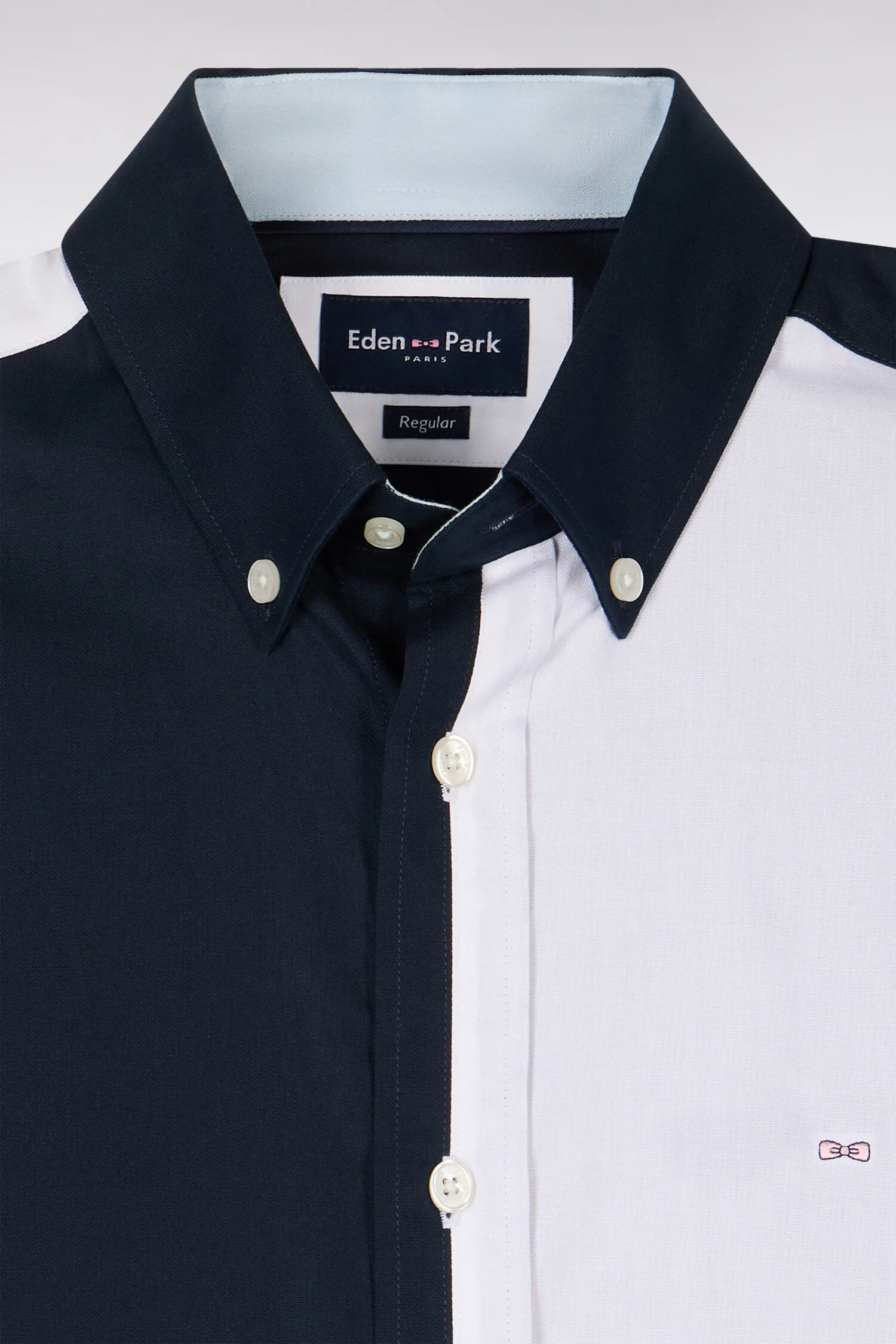 Chemise en coton colorblock coupe regular - Image 6