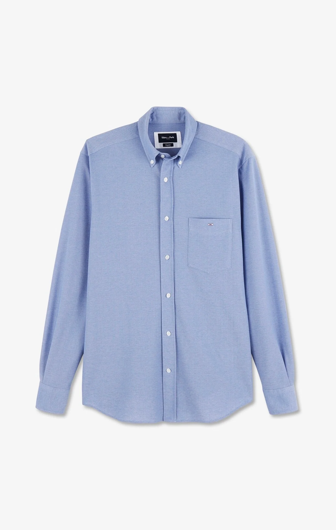 Chemise en coton pinpoint bleu - Image 2