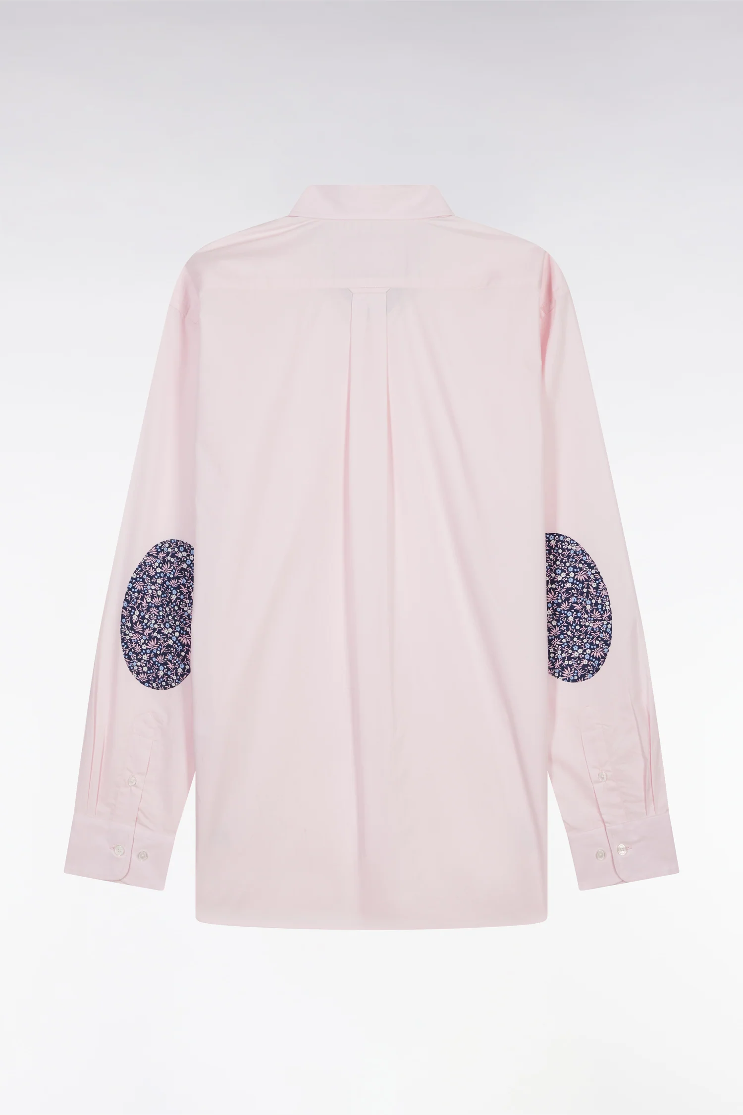 Chemise en coton rose coudière coupe droite - Image 2
