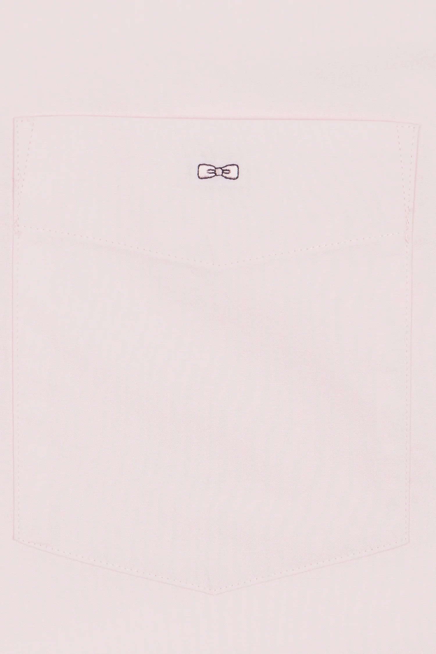 Chemise en coton rose coudières marine coupe droite - Image 6