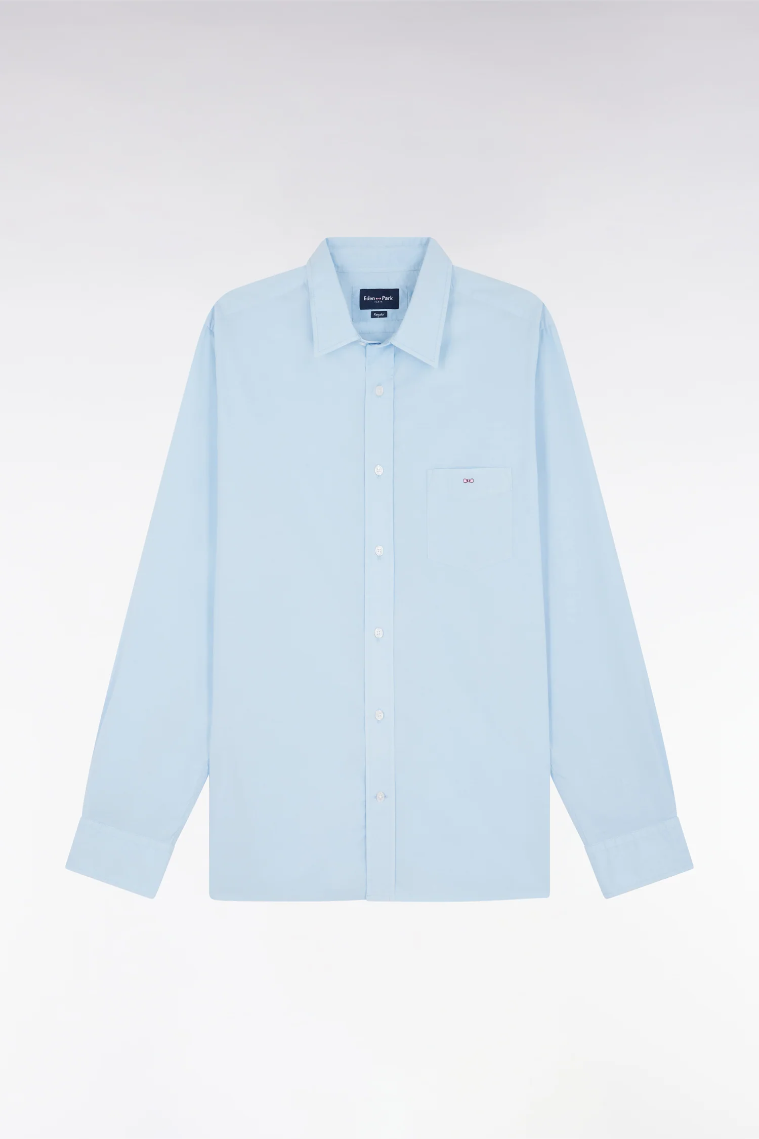 Chemise unisexe en coton et lyocell stretch ciel coupe droite - Image 2