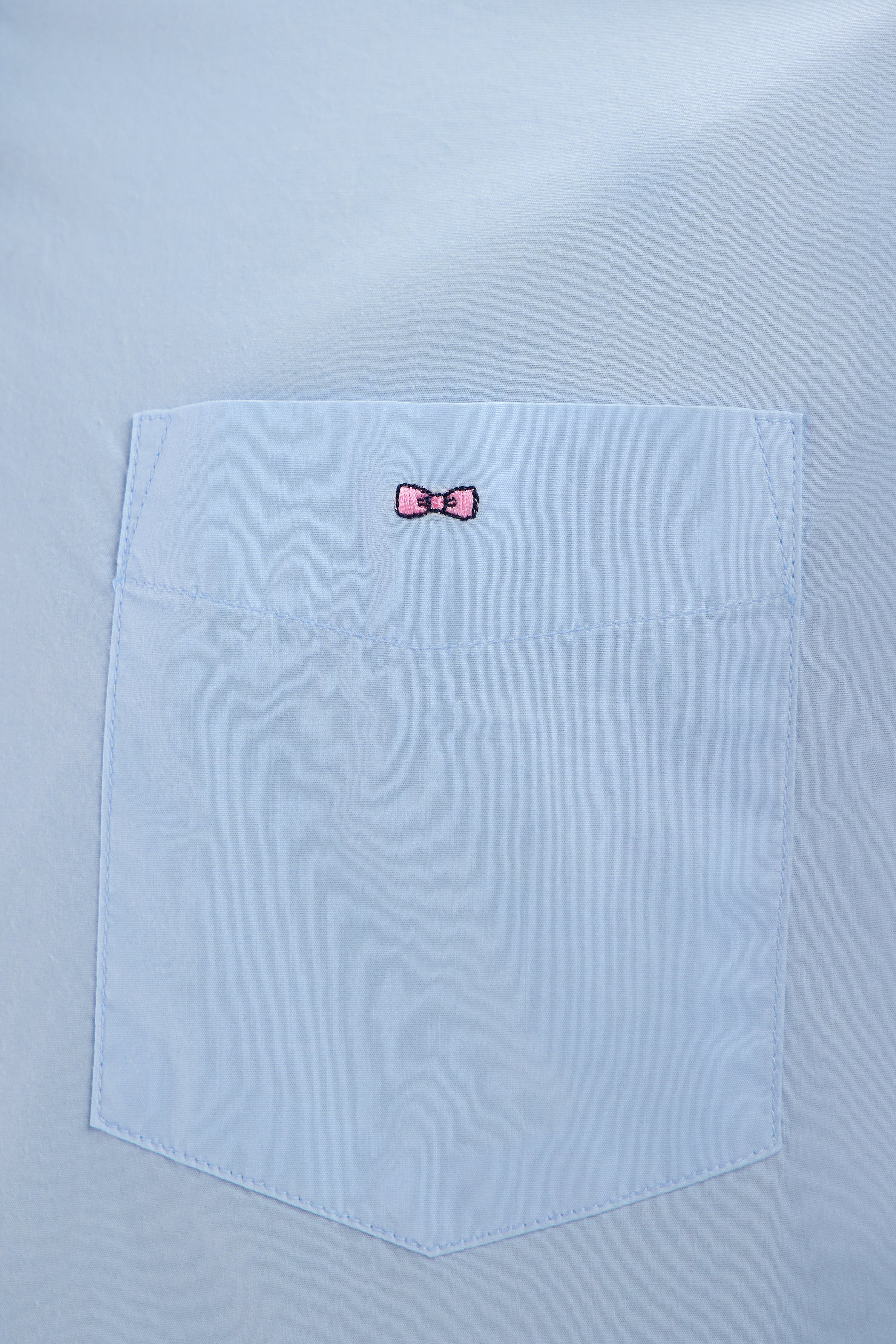 Chemise unisexe en coton et lyocell stretch ciel coupe droite - Image 5