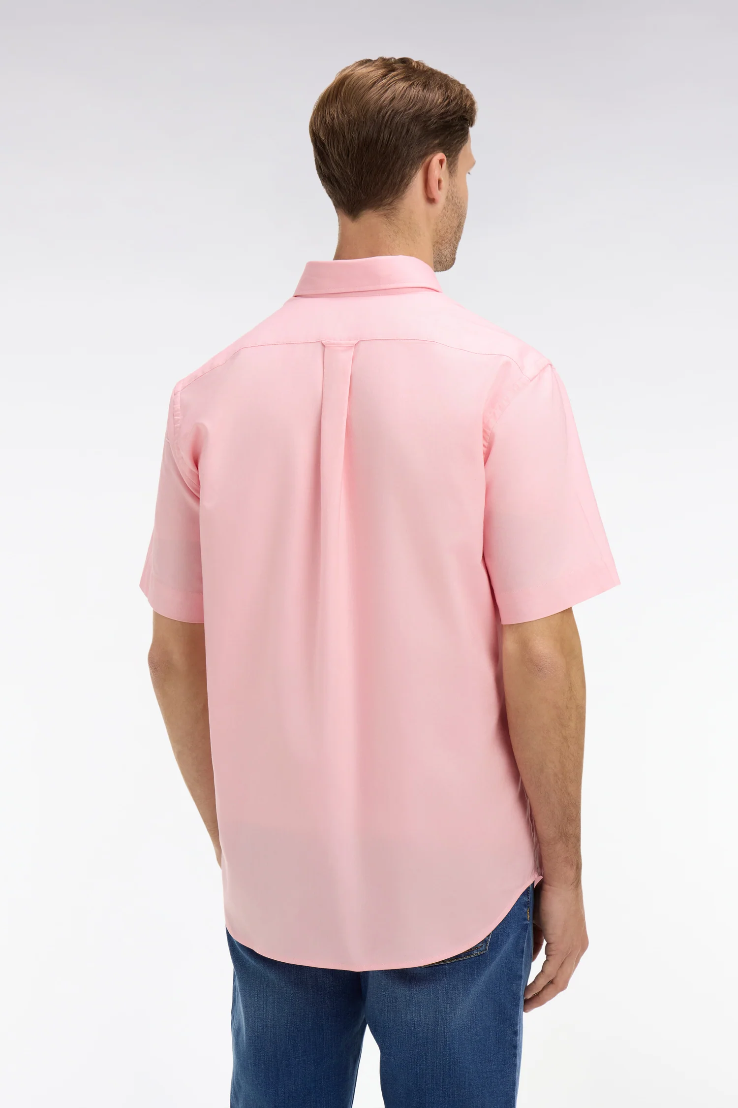 Chemisette rose unie en coton - Image 5