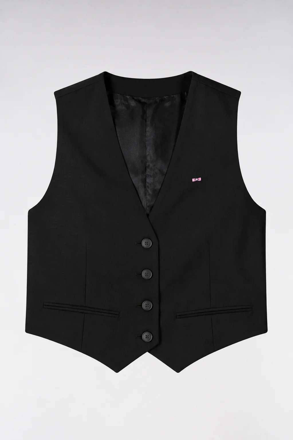 Gilet de costume fluide noir