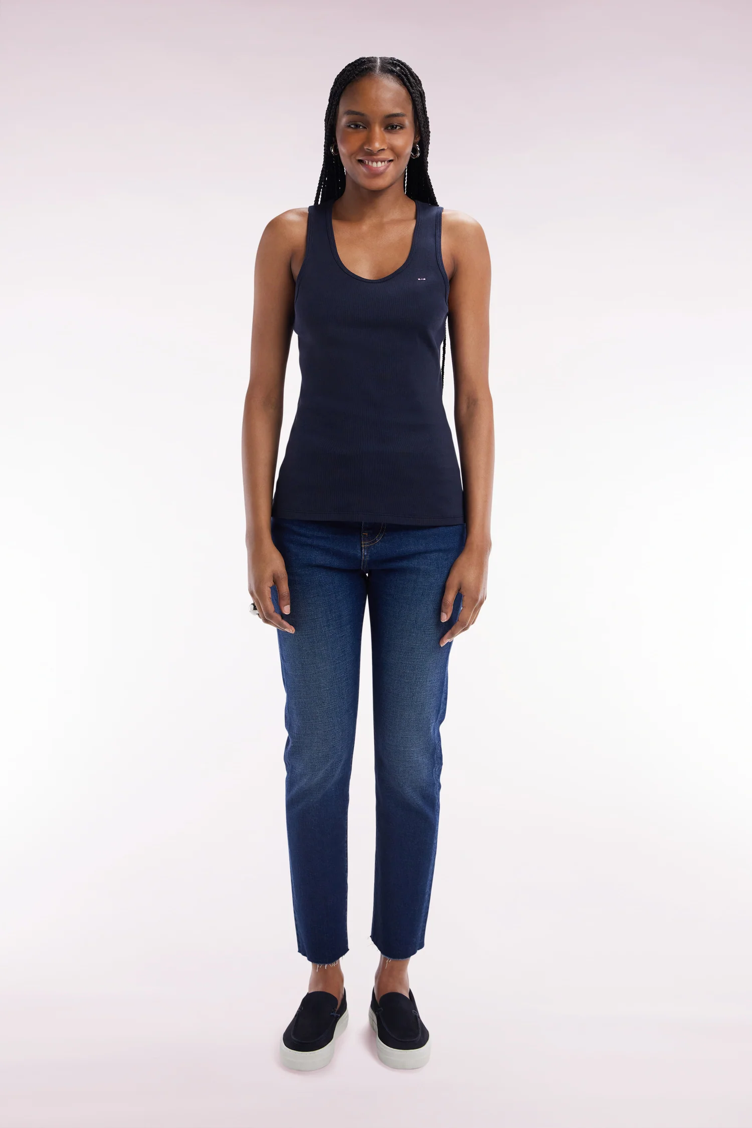 Jean 5 poches en denim stretch bleu coupe slim - Image 3