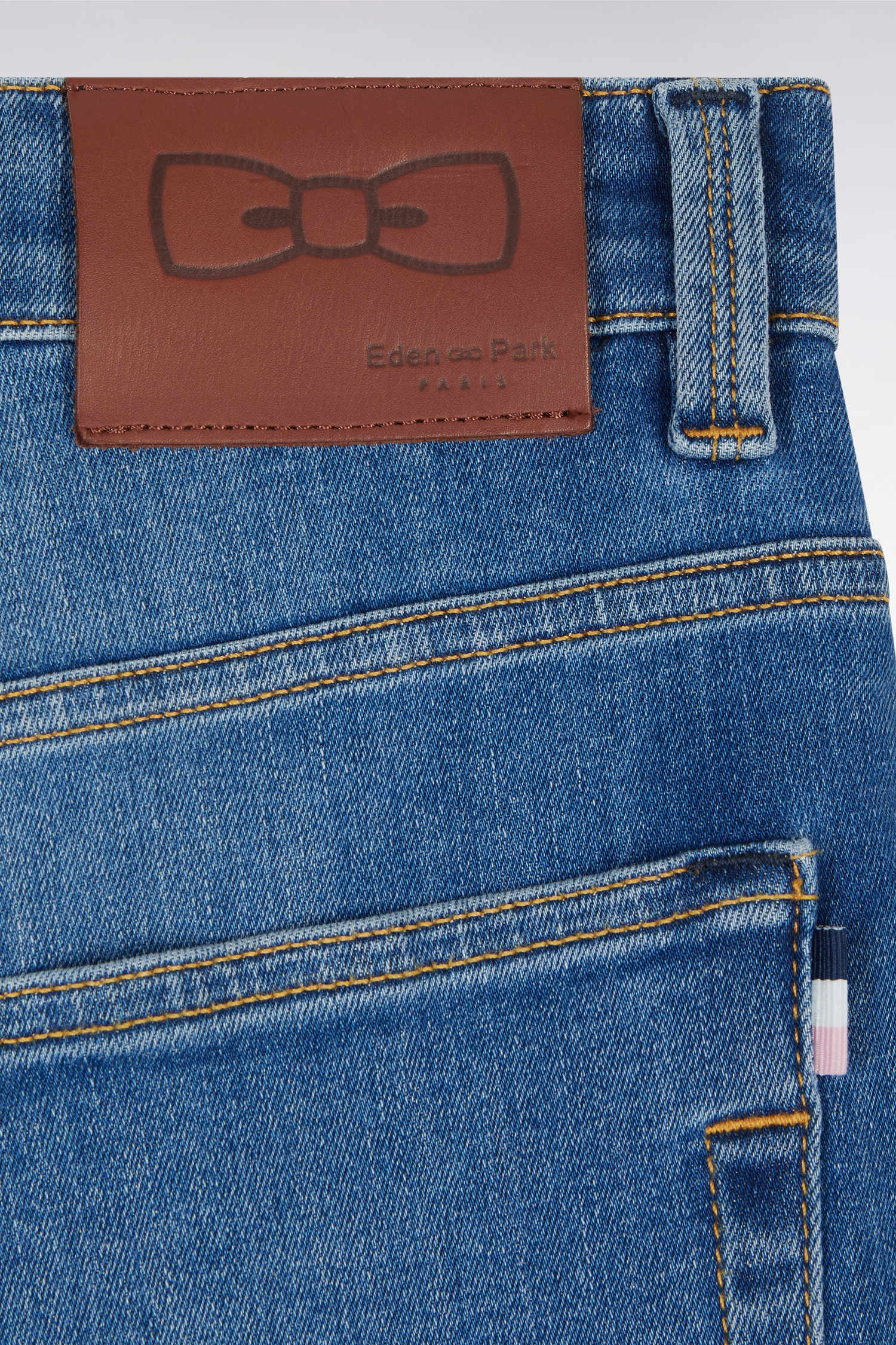 Jean 5 poches en denim stretch délavage stone wash medium coupe slim - Image 6