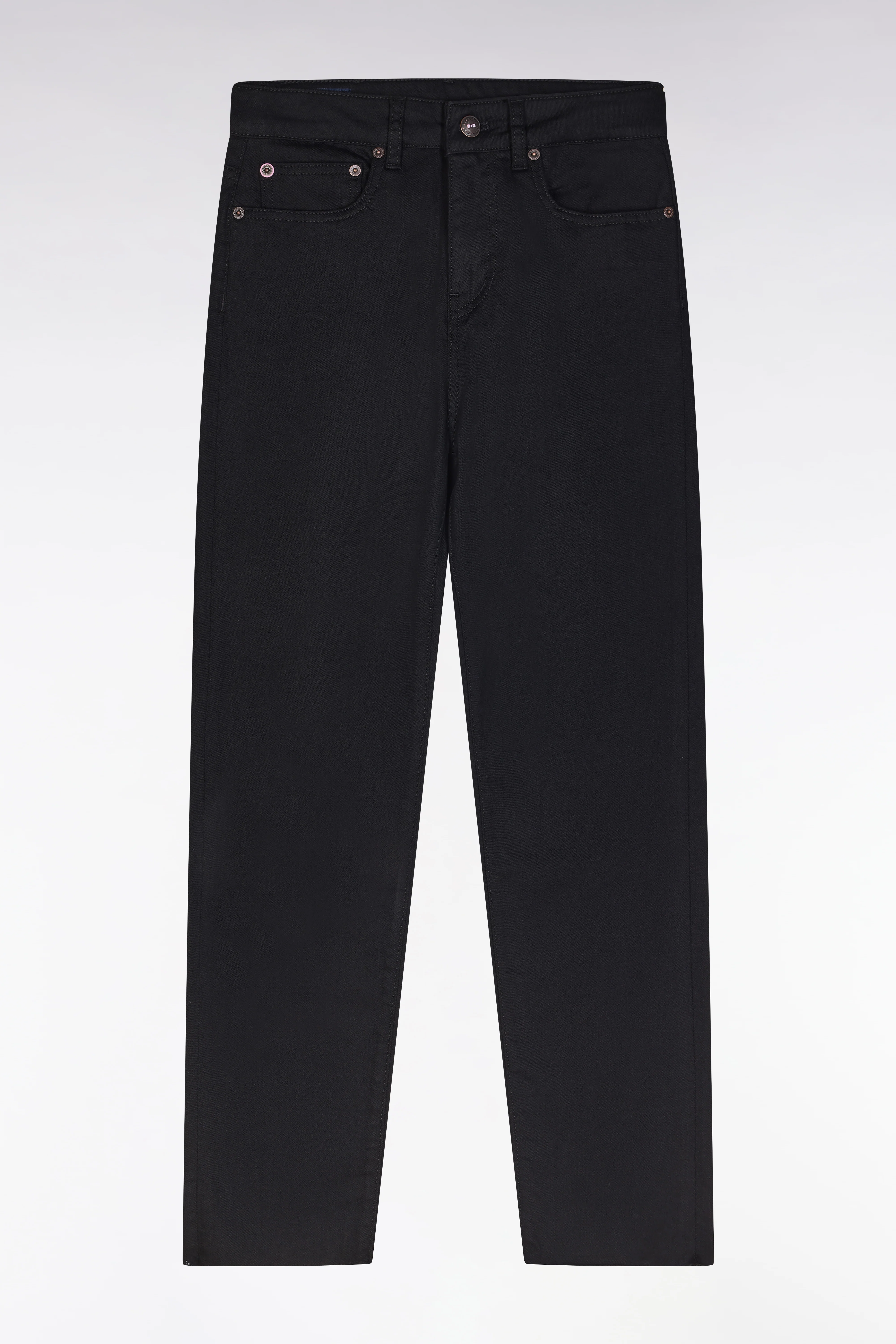 Jean 5 poches en denim stretch noir coupe slim - Image 2