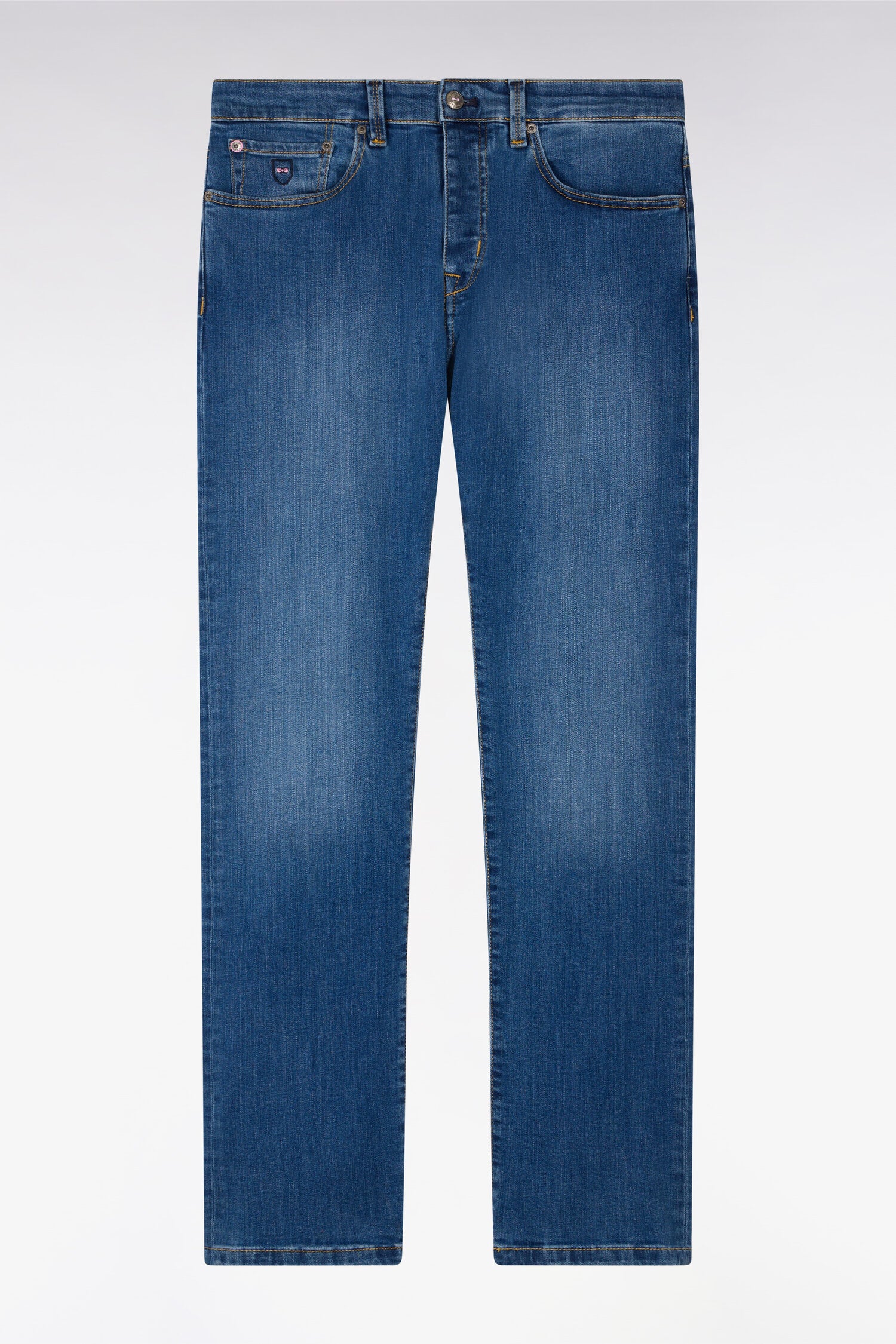 Jean bleu en coton stretch - Image 2