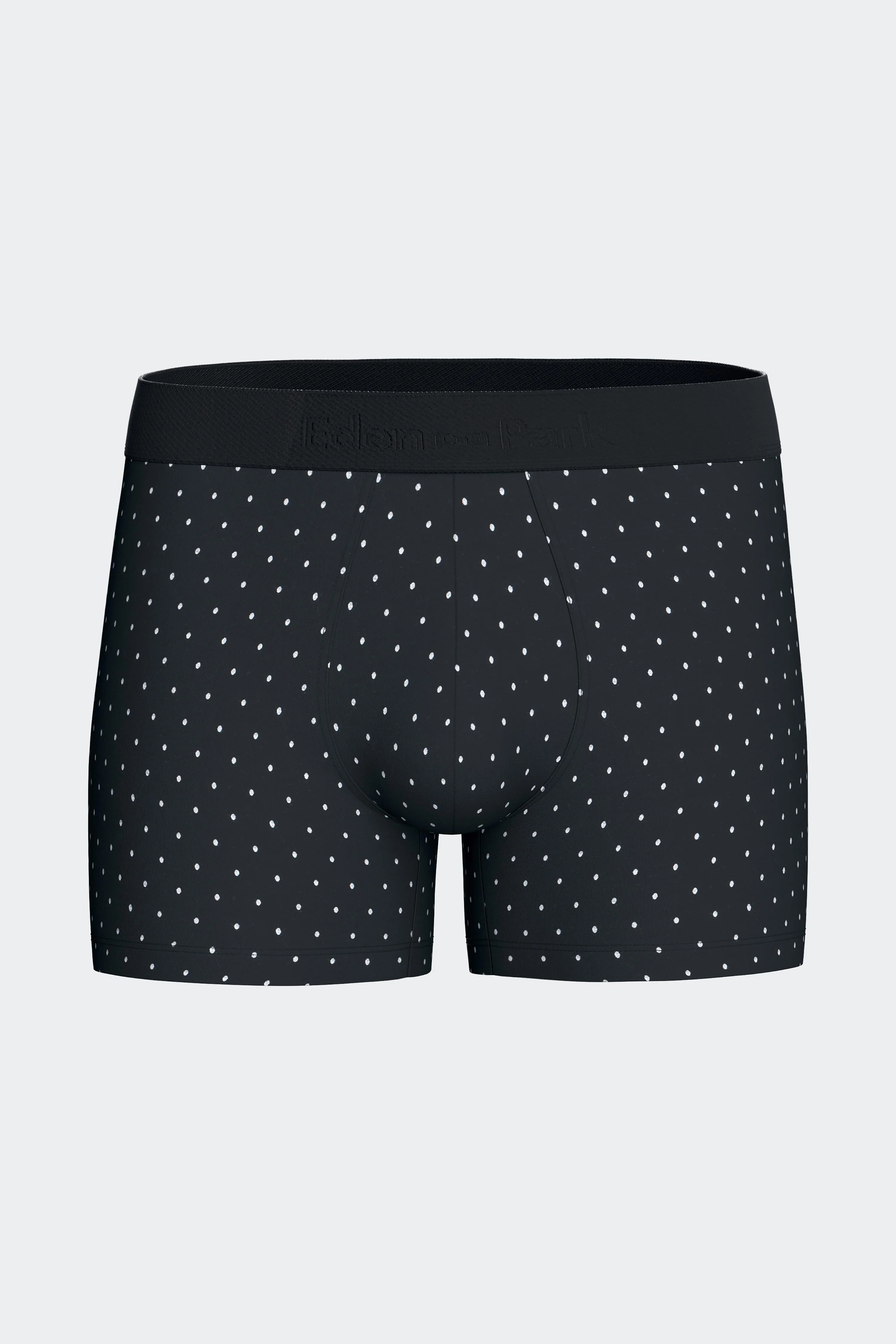 Lot de deux boxers en jersey de coton stretch marine imprimé pois - Image 4
