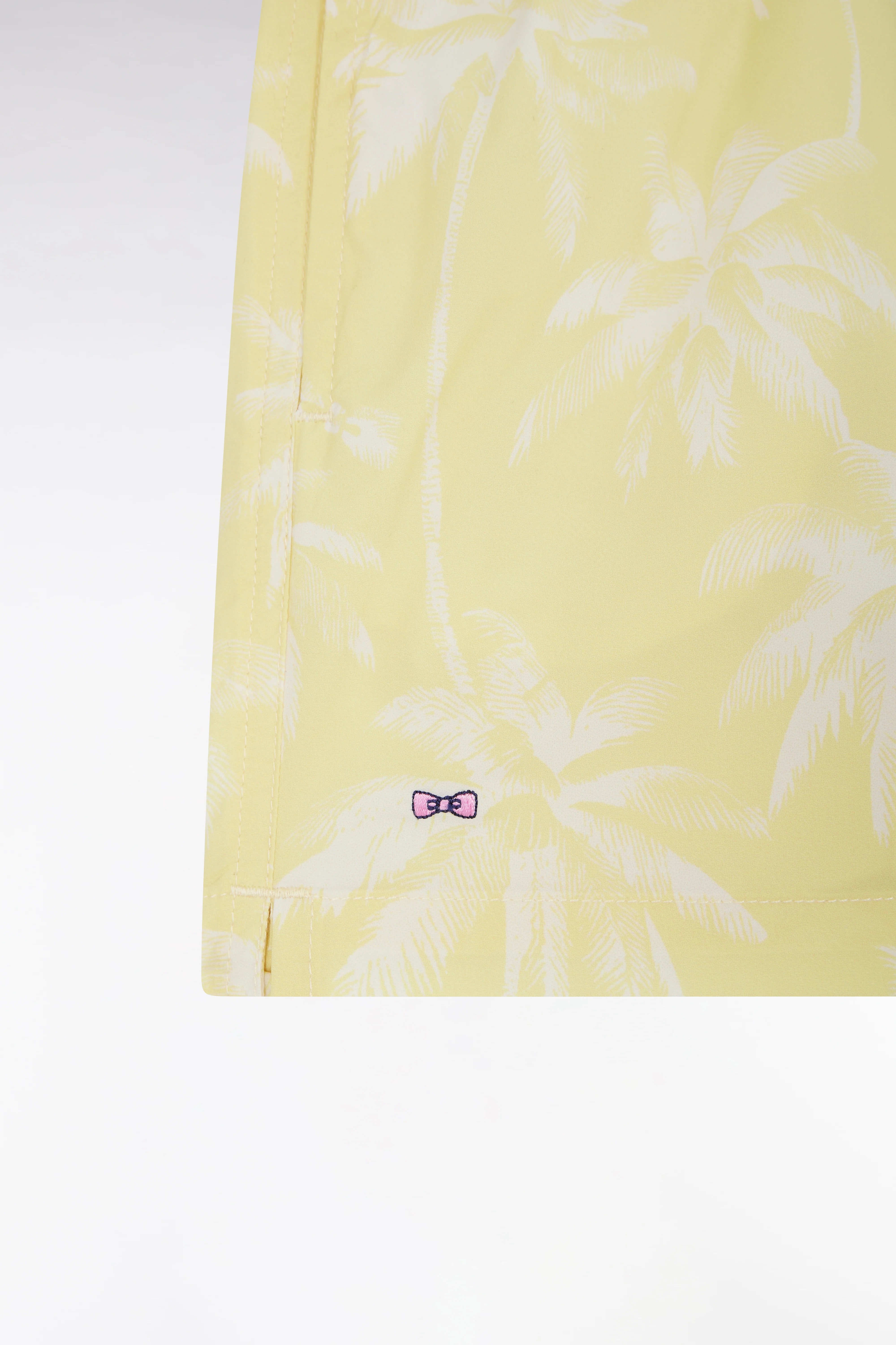 Maillot de bain enfant jaune à imprimé palmier - Image 2