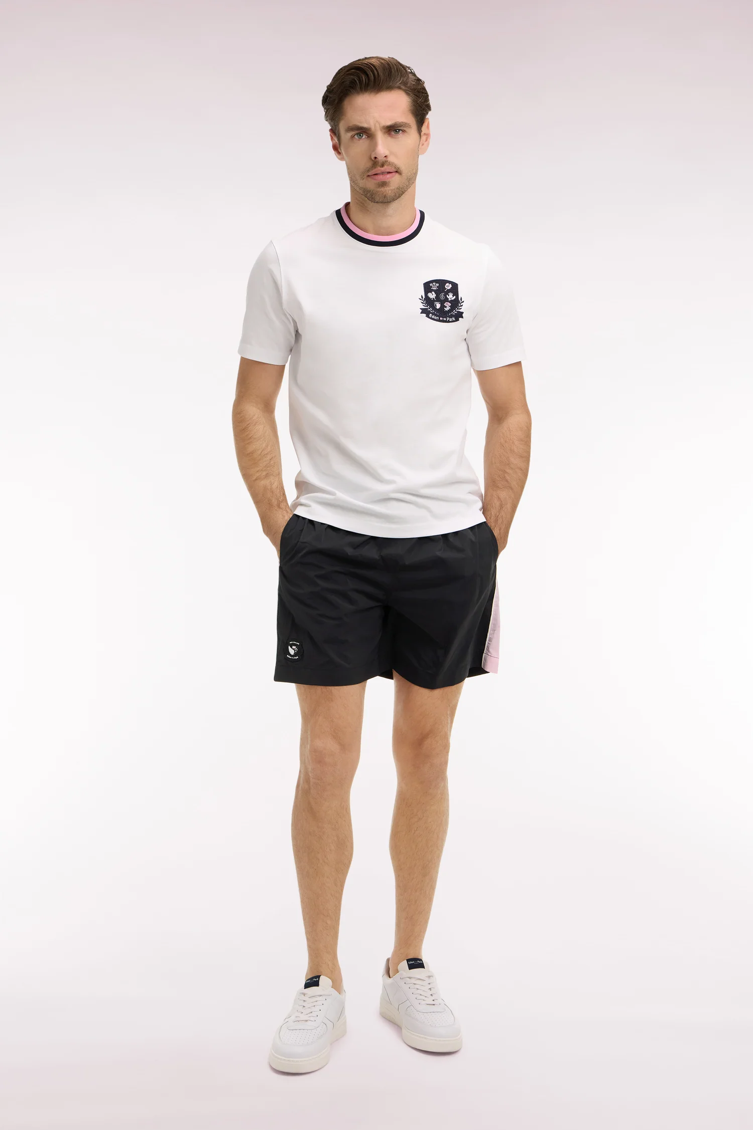 Maillot de bain Nouvelle Zélande noir et rose - Image 3