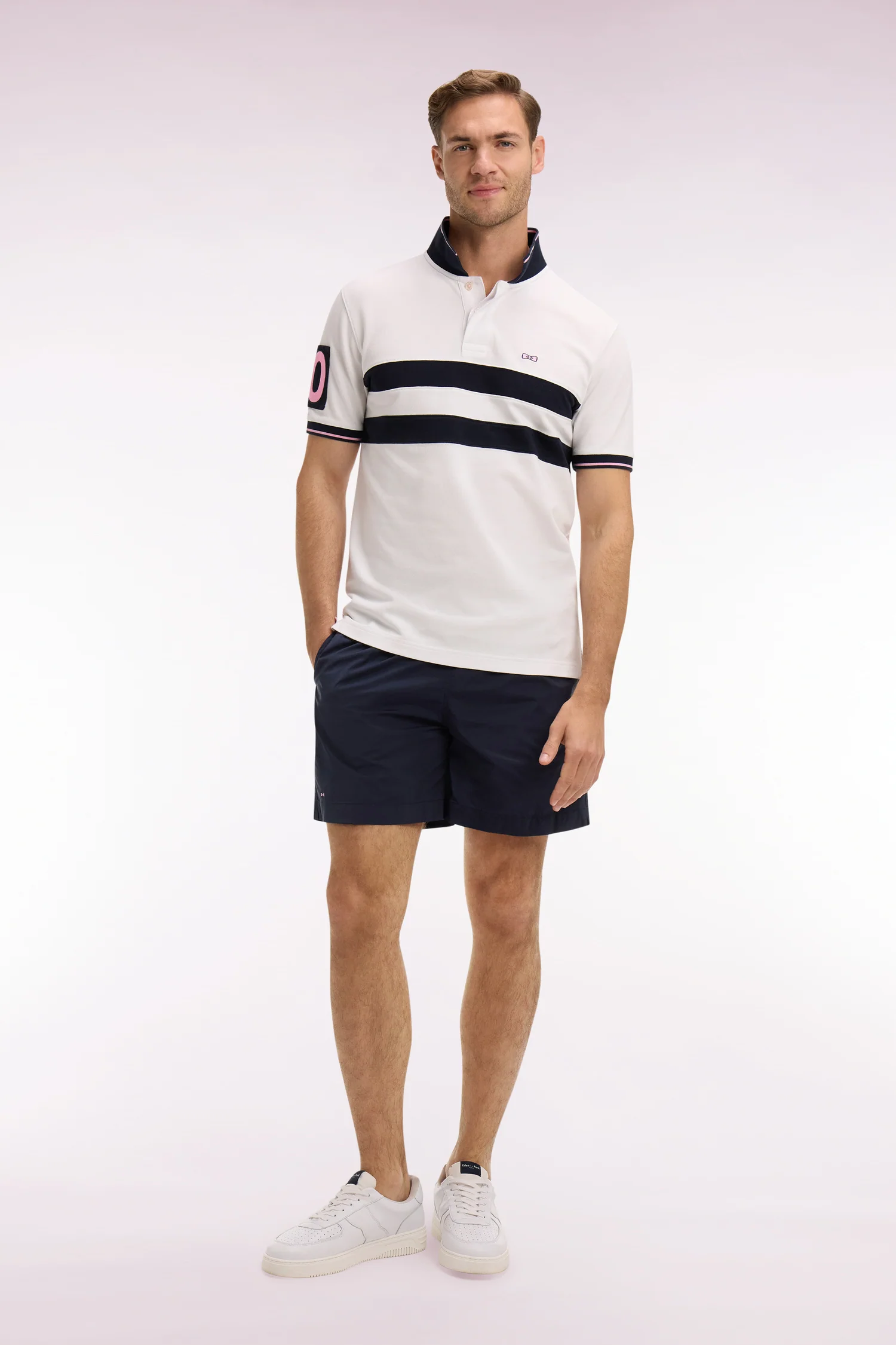 Maillot de bain uni marine - Image 3