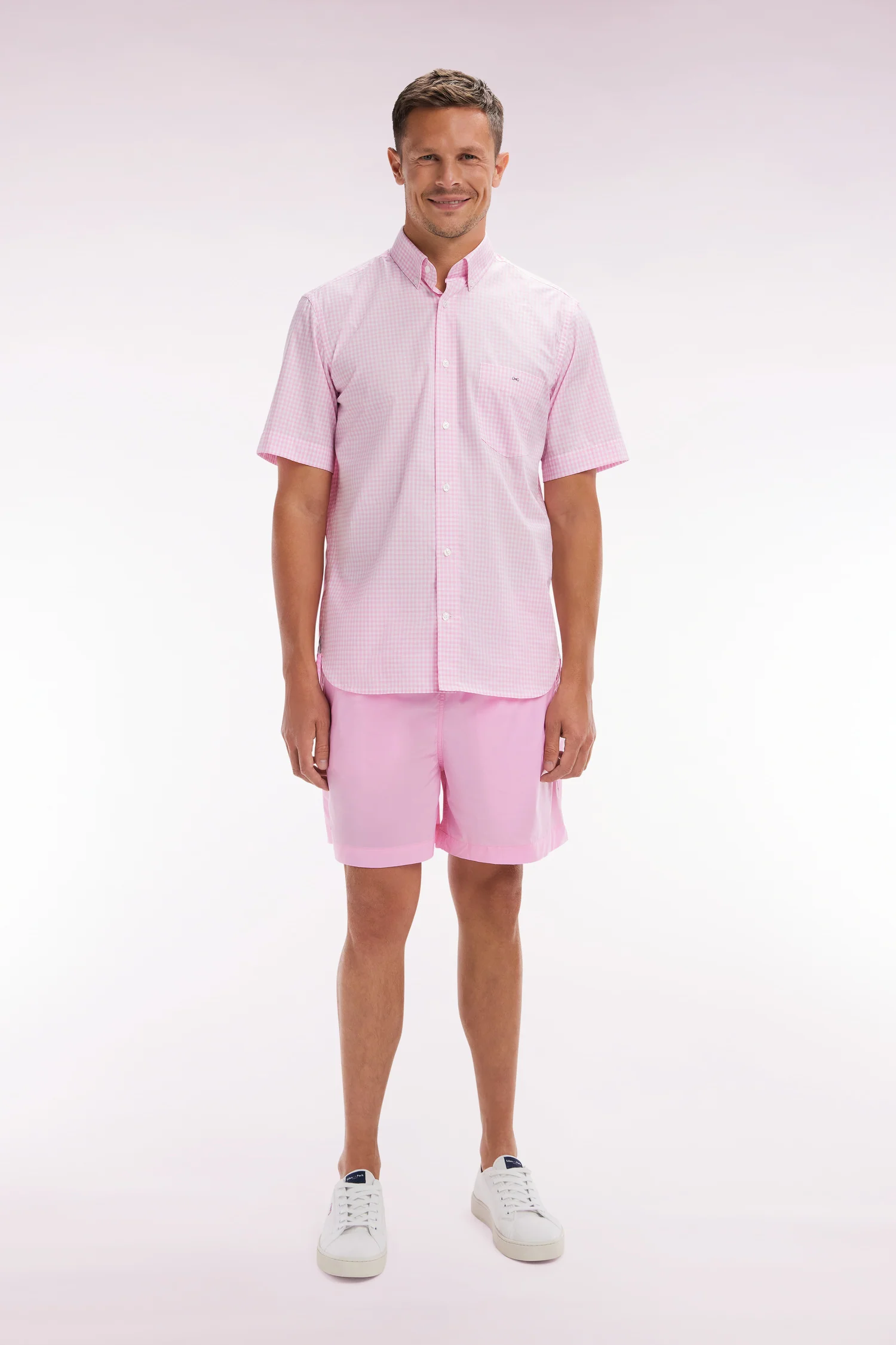 Maillot de bain uni rose clair