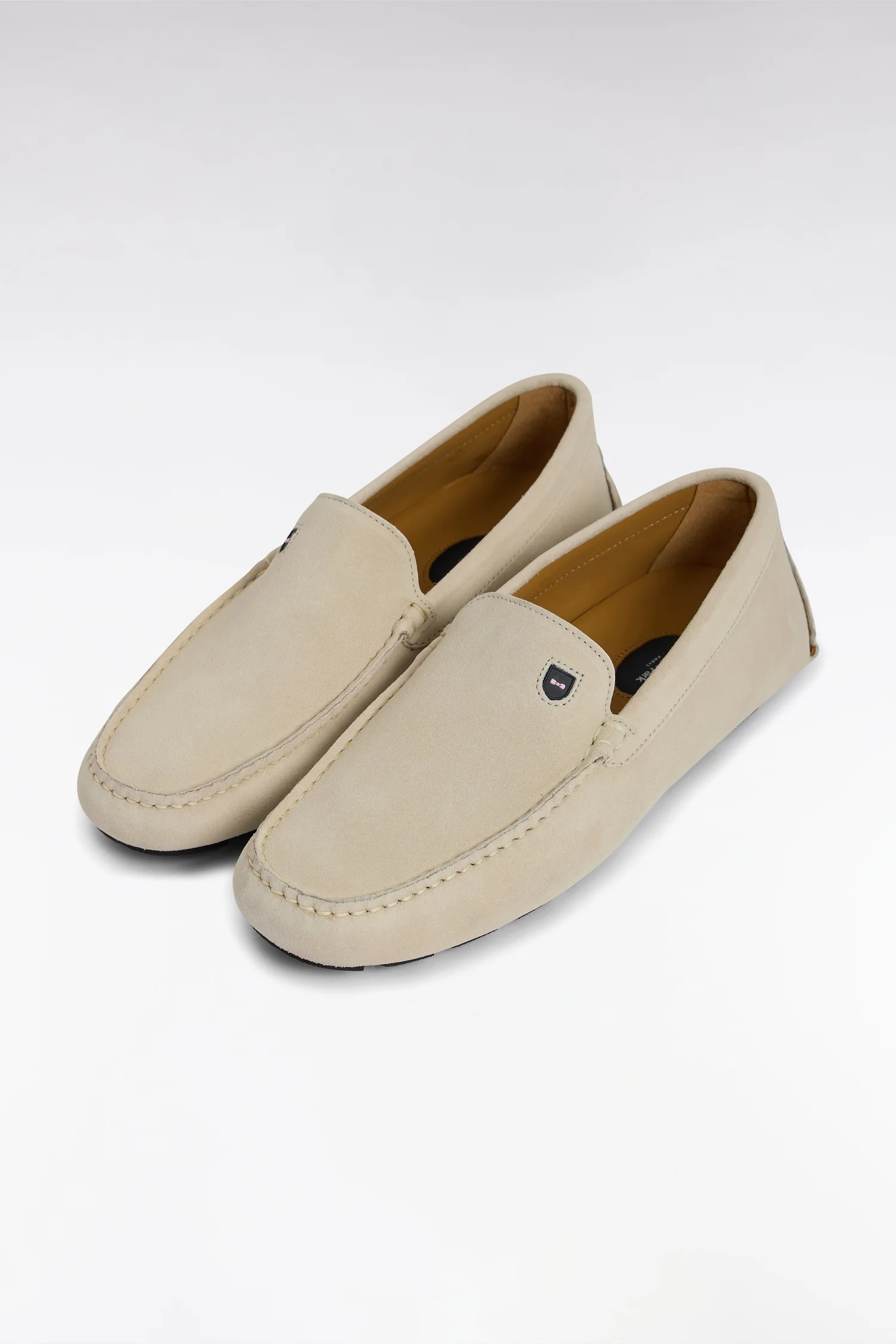 Mocassins en cuir suédé écrus - Image 4