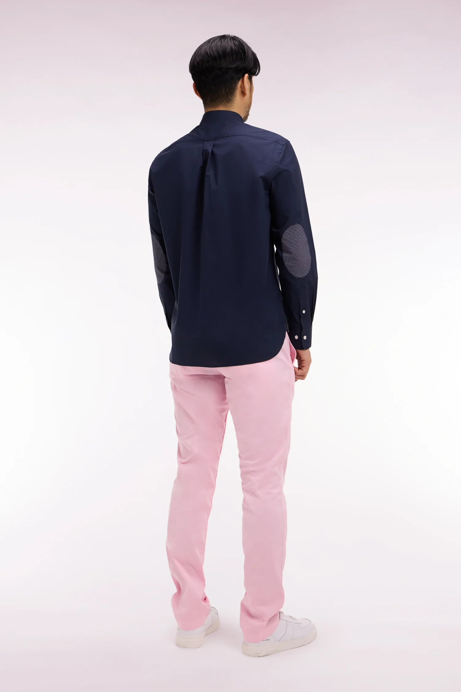 Pantalon chino regular en coton stretch rose - Image 5