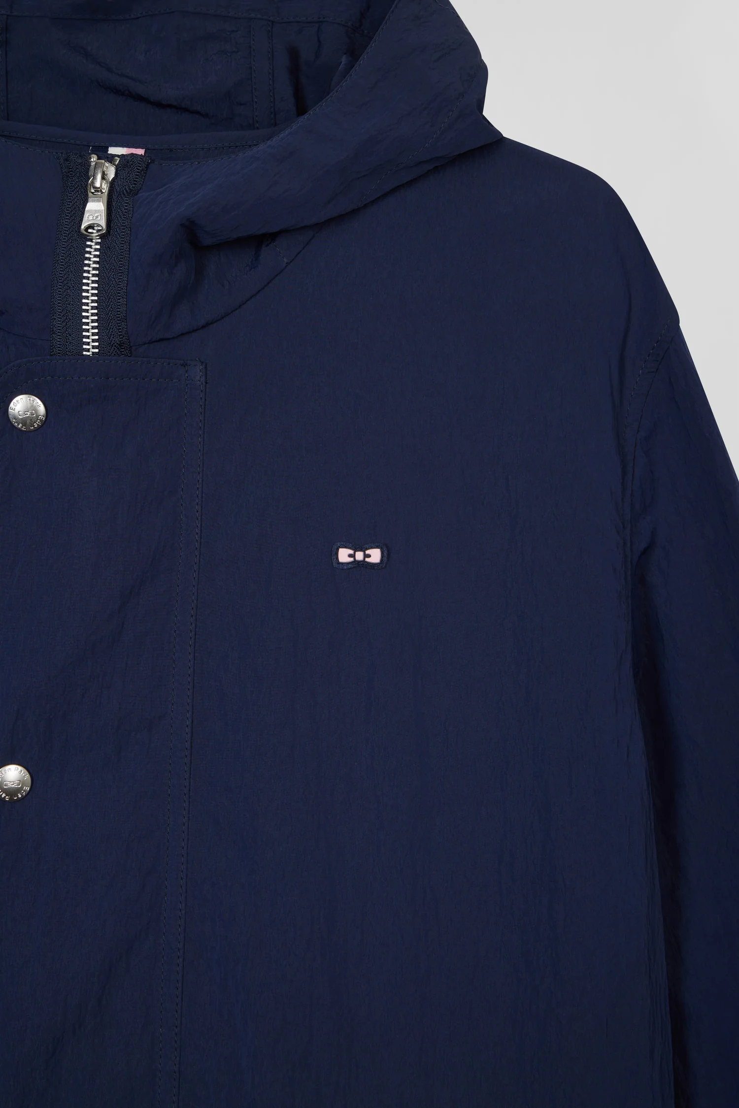 Parka légère à capuche intégrée marine - Image 6