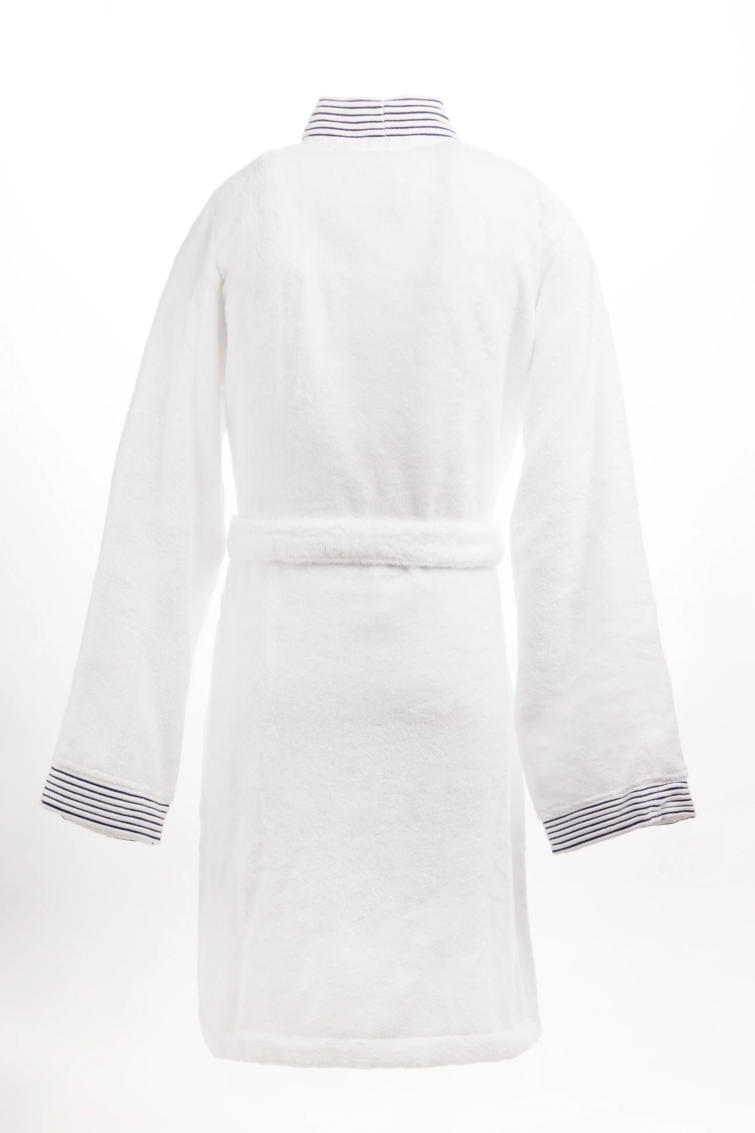 Peignoir en coton éponge blanc - Image 3