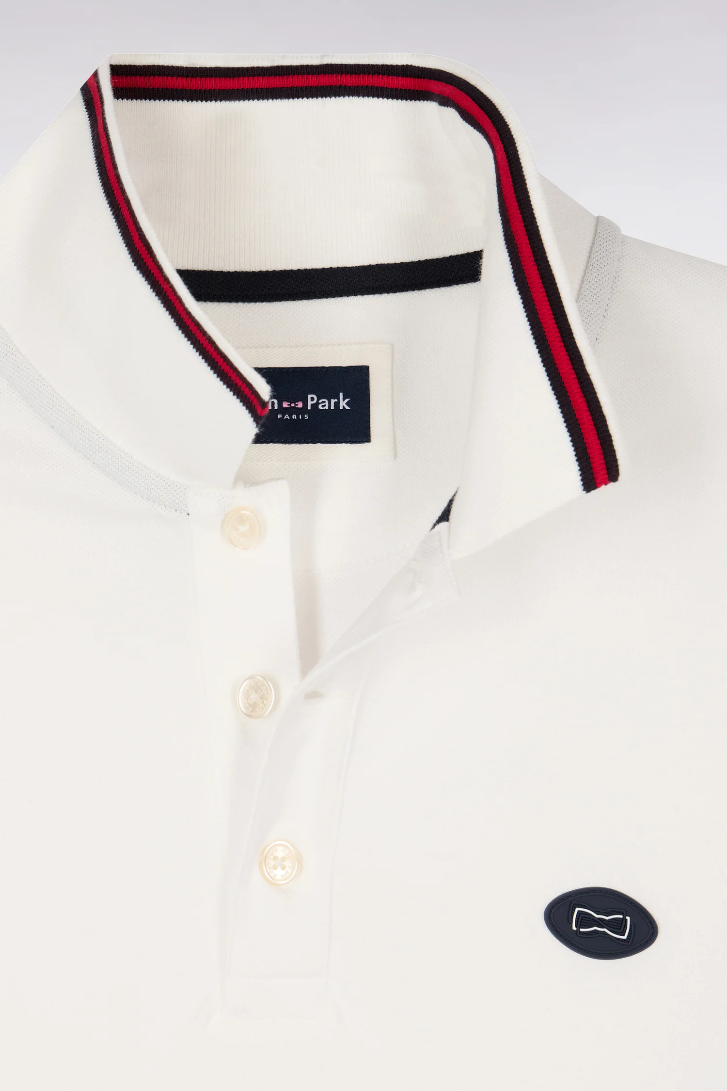 Polo Ă manches courtes en coton blanc - Image 6