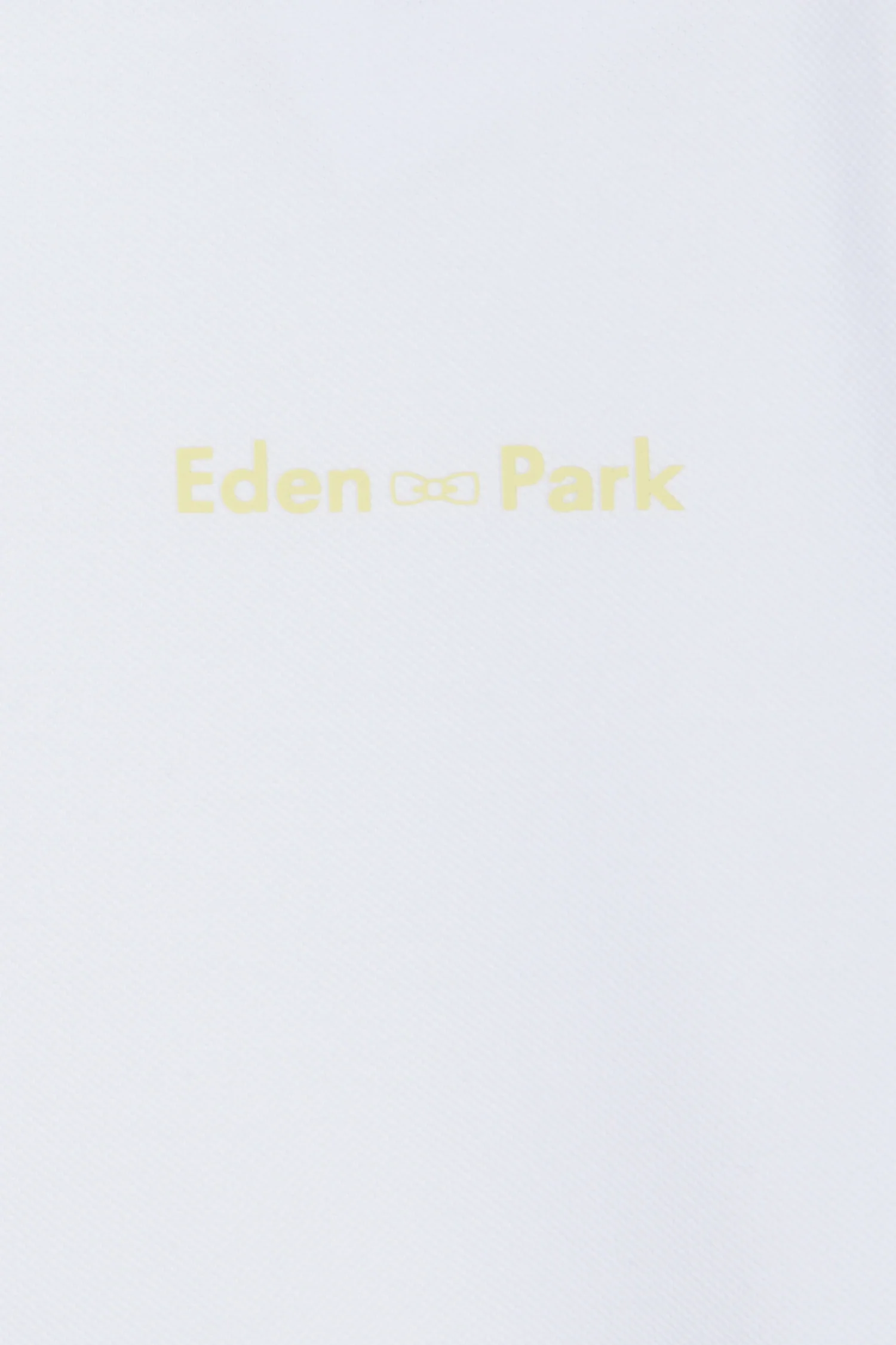 Polo à manches courtes uni en coton blanc inscription Eden Park coupe décontractée - Image 6