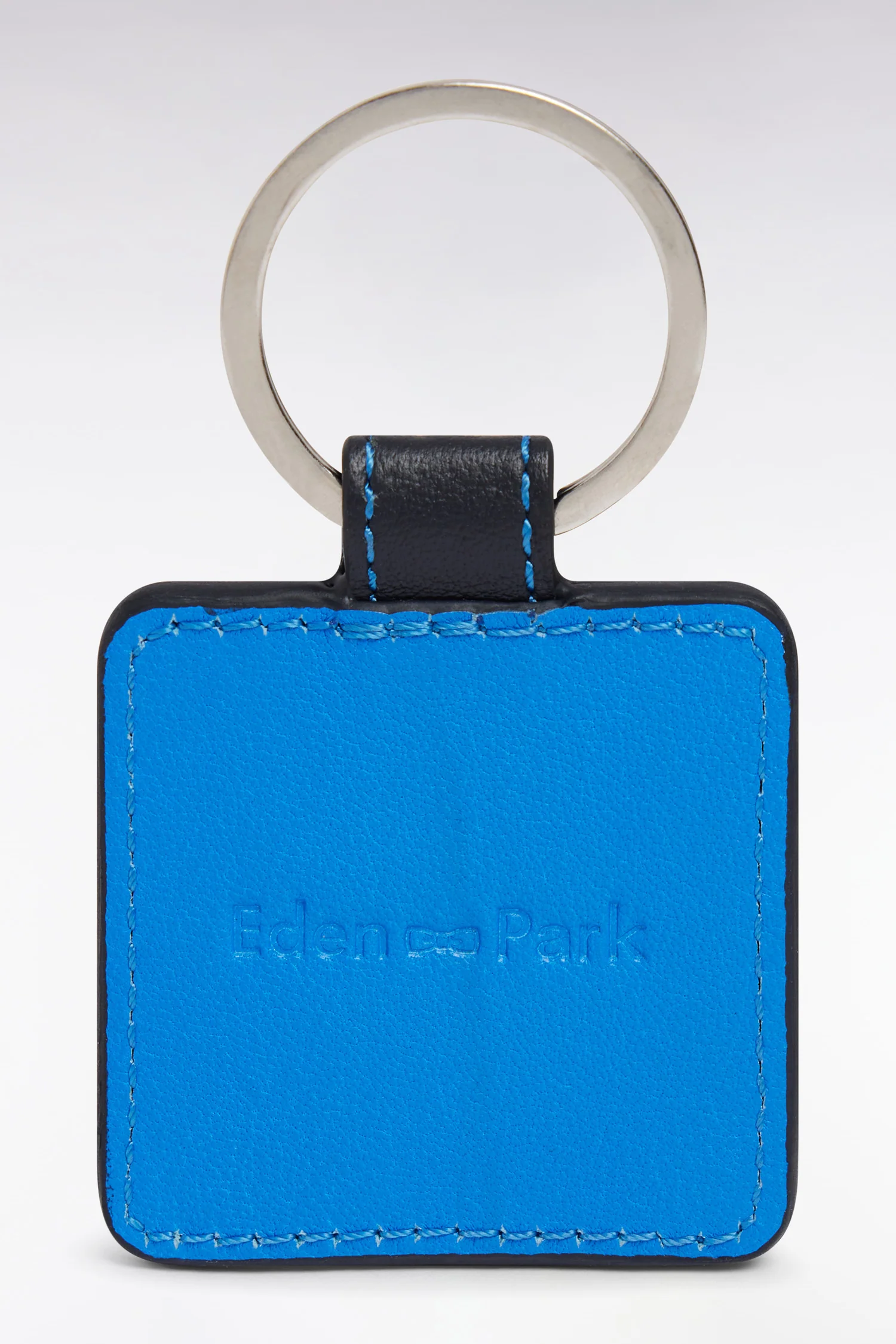 Porte-clefs en cuir bleu - Image 2
