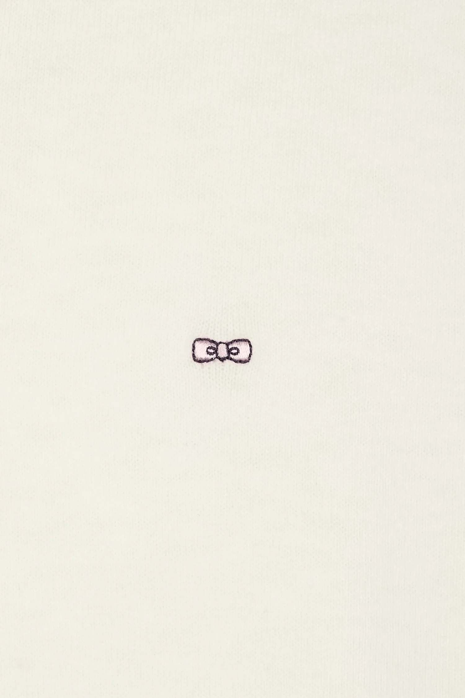 Pull col polo en coton et soie mélangés écru coupe droite - Image 6