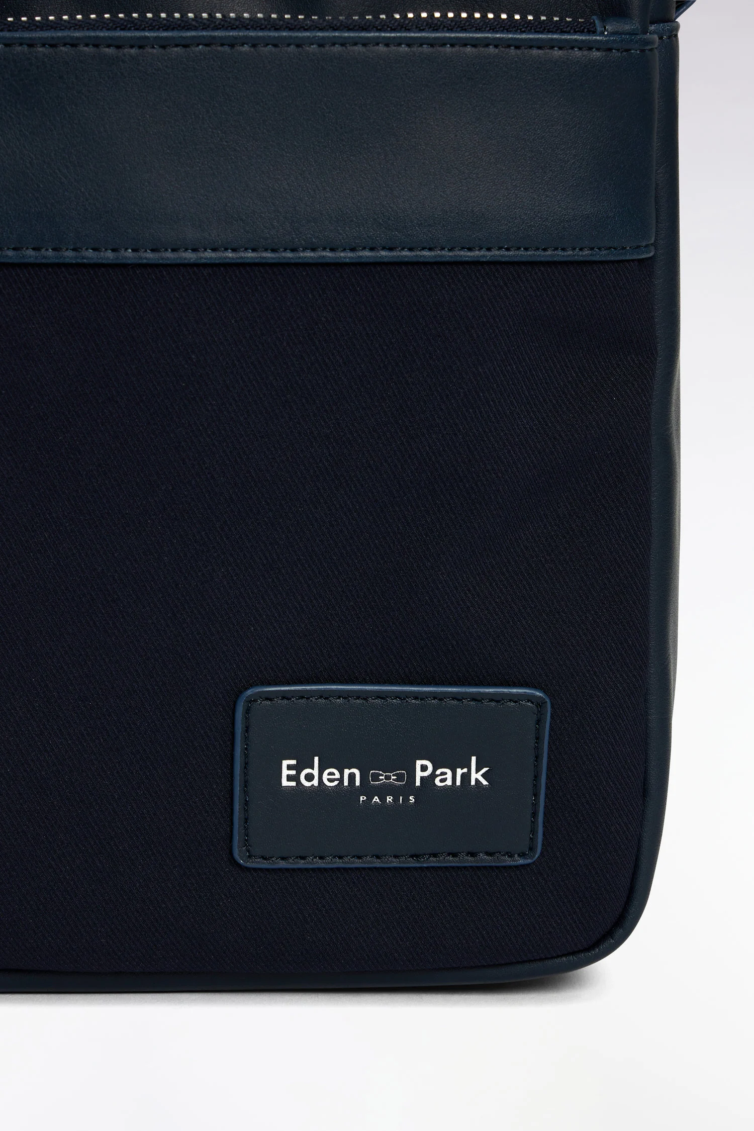 Sac besace en toile bleu marine - Image 3