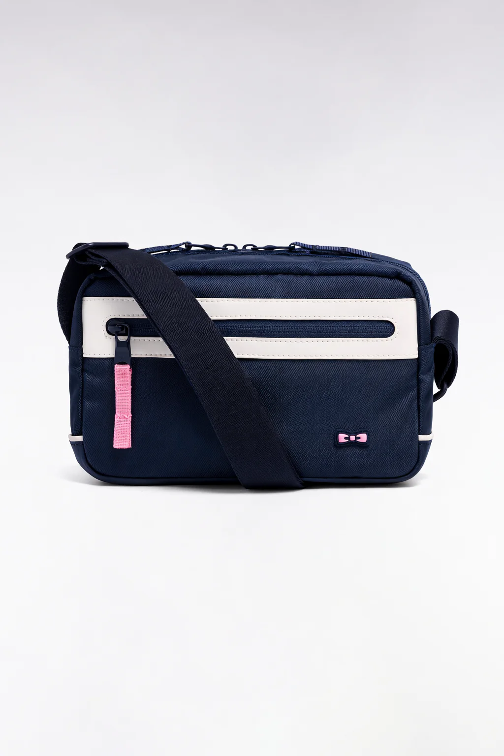 Sac sacoche bimatière horizontal marine colorblock