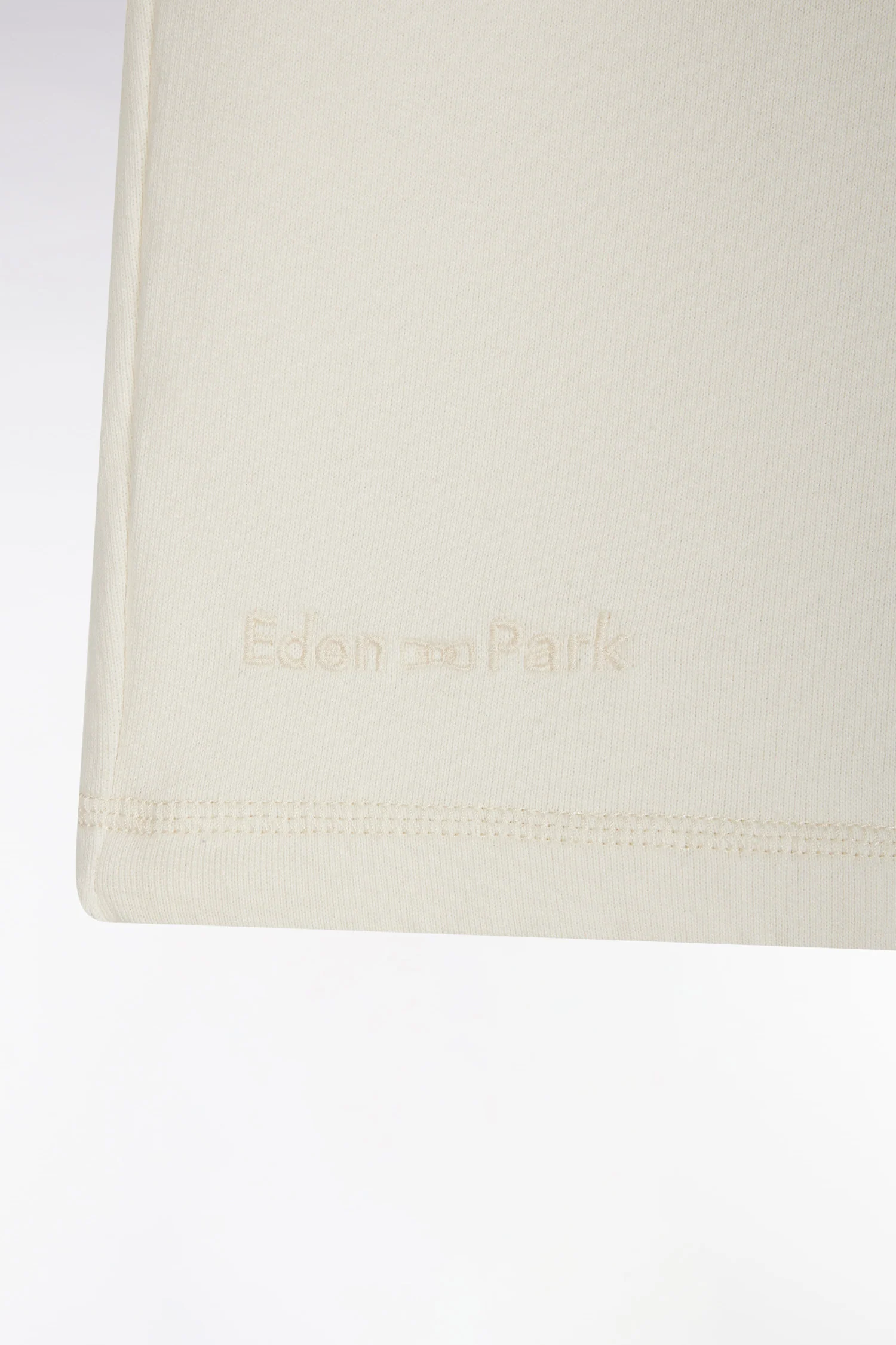 Short en molleton coton beige coupe décontractée - Image 6